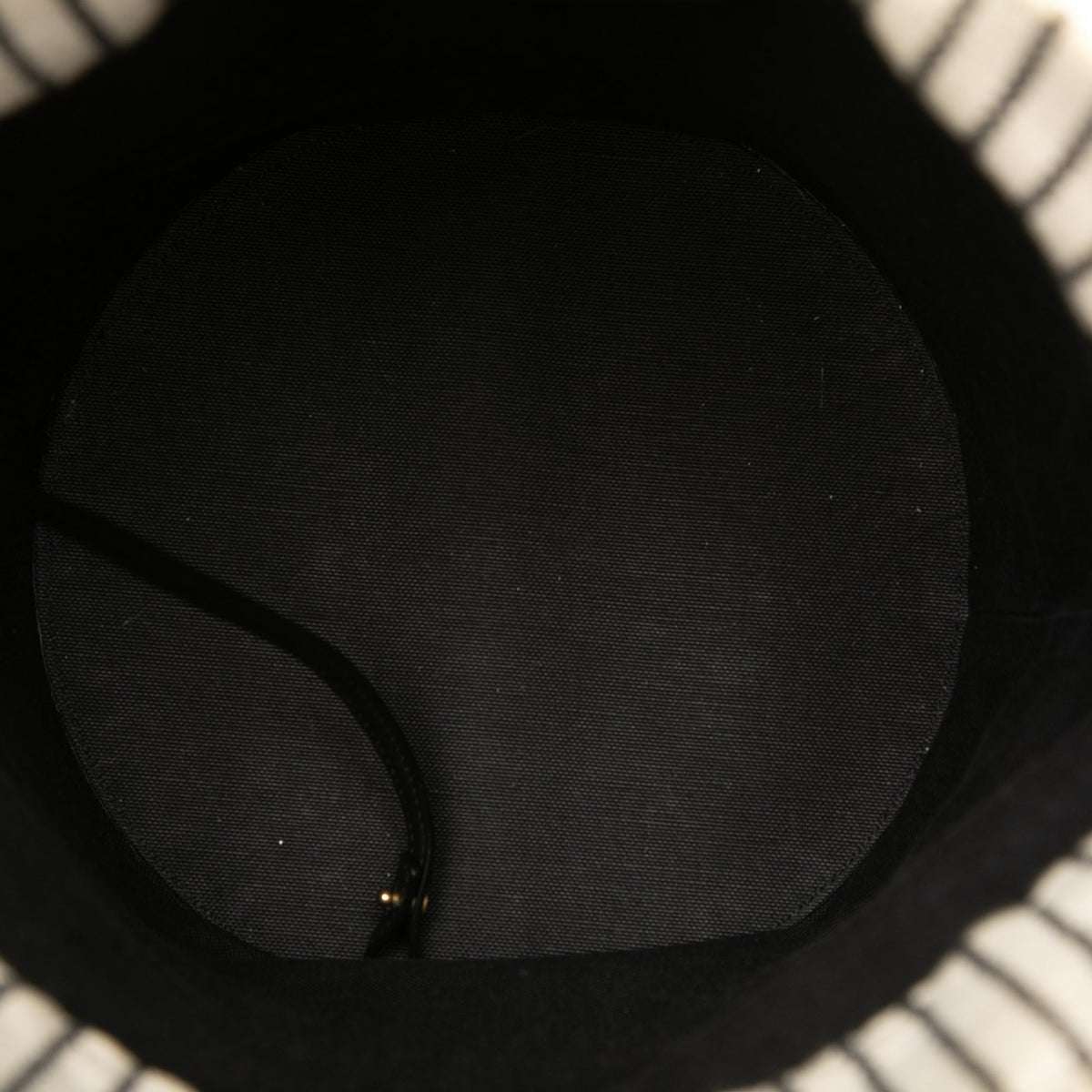 Saint Laurent Striped Canvas Rive Gauche Bucket Bag