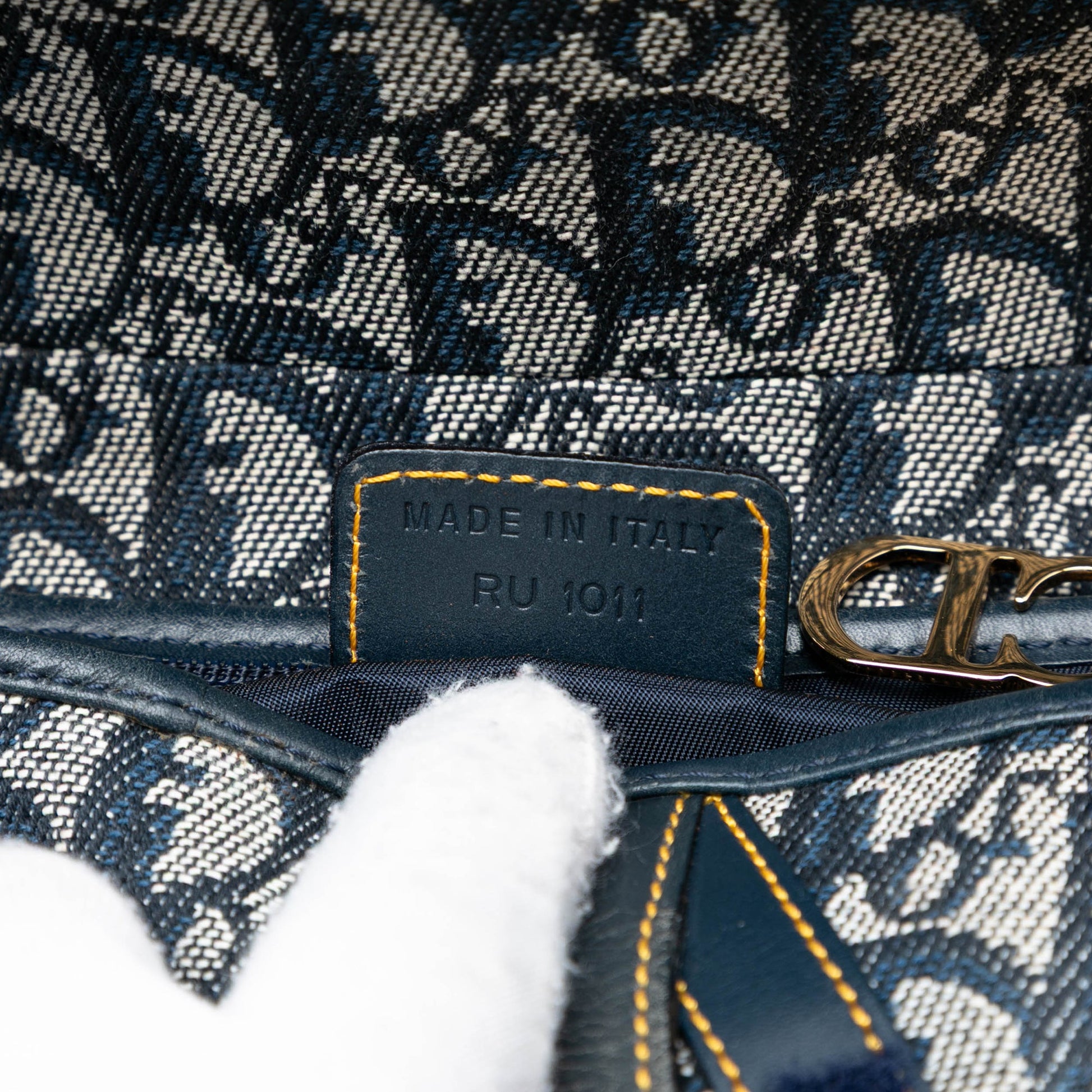 Dior Oblique Canvas Saddle Bag