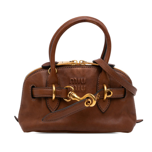 Miu Miu Mini Nappa Aventure Satchel