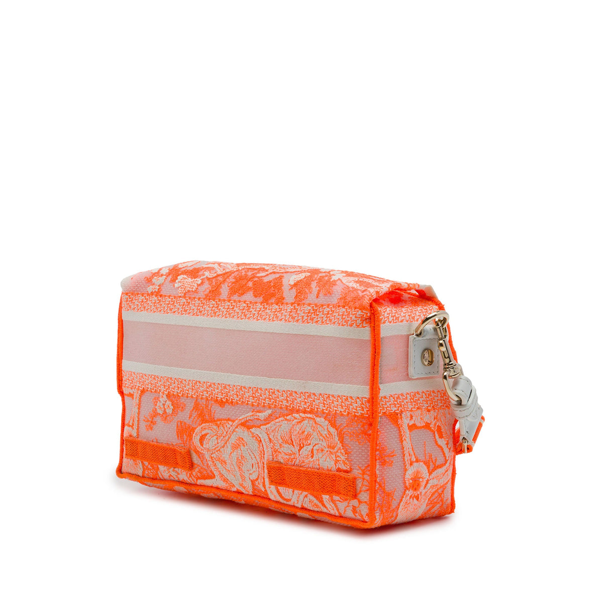 Dior Small Embroidered Canvas Toile de Jouy Diorcamp Messenger Bag — Orange