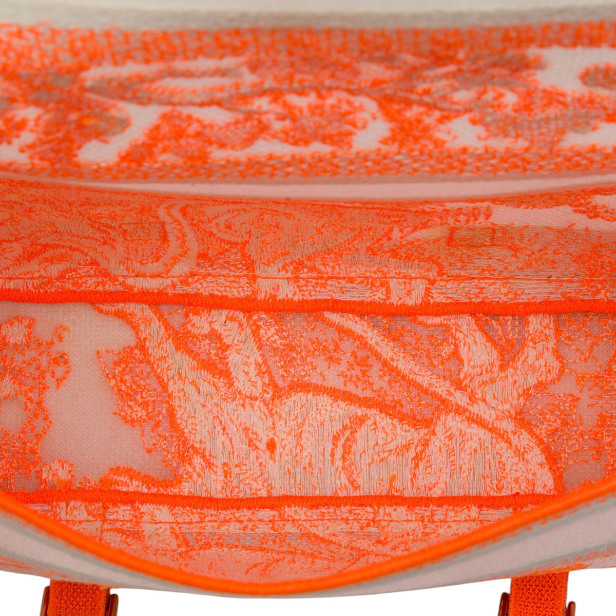 Dior Small Embroidered Canvas Toile de Jouy Diorcamp Messenger Bag — Orange