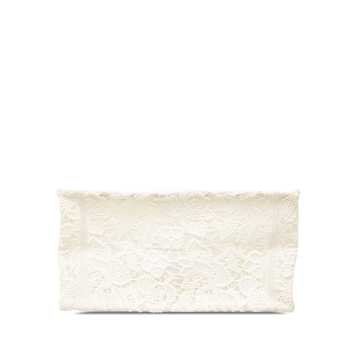 Dior Small Embroidered Mesh Macrame Book Tote — White
