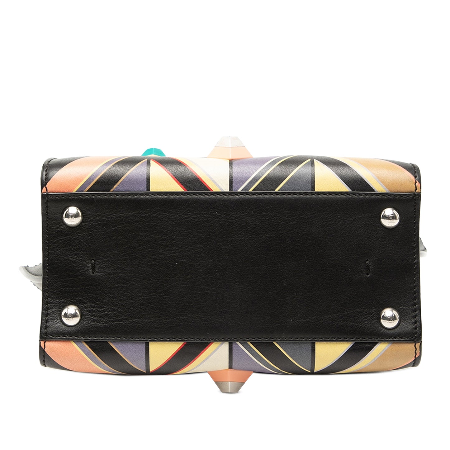 Mini Calfskin Studded Geometric 3Jours Satchel