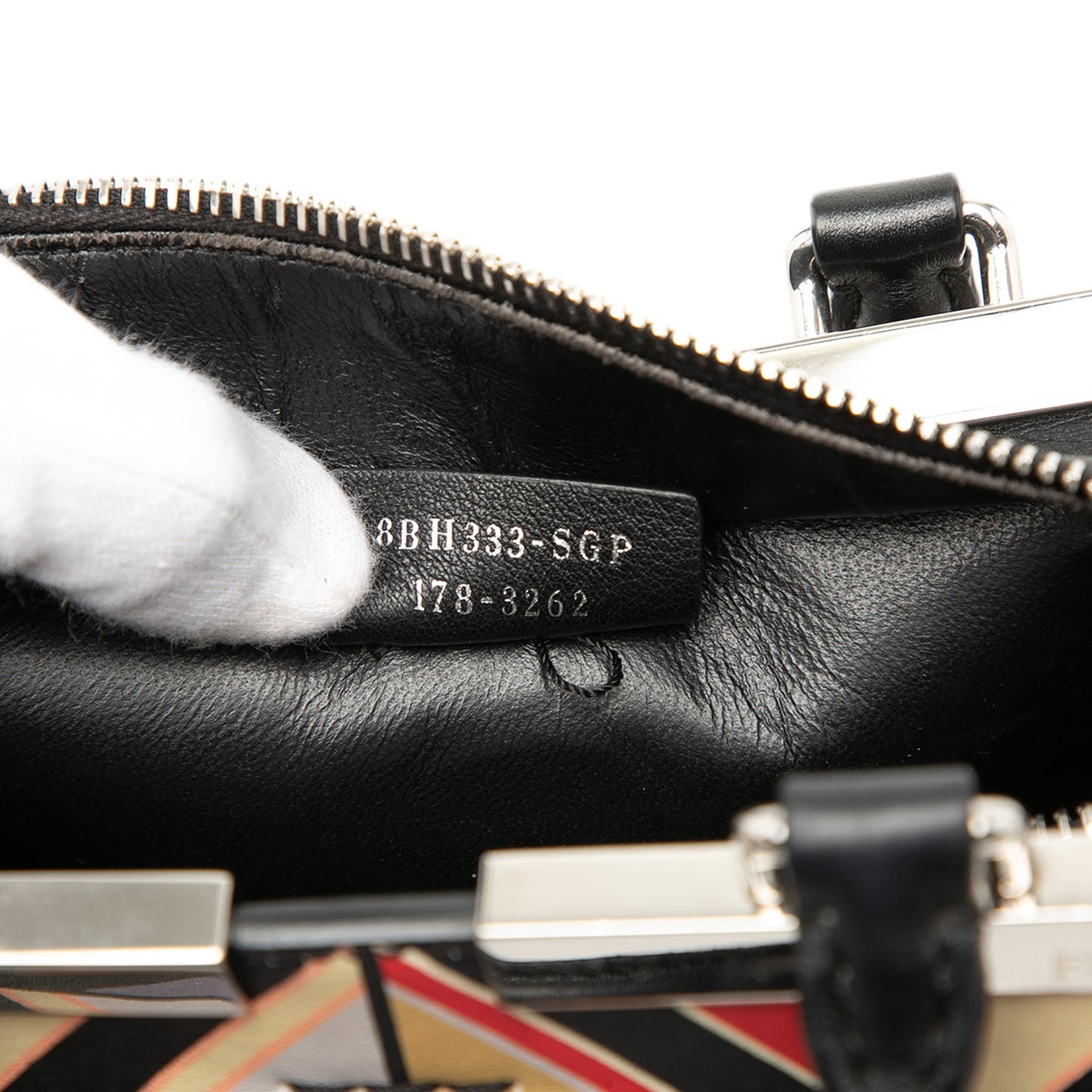 Mini Calfskin Studded Geometric 3Jours Satchel