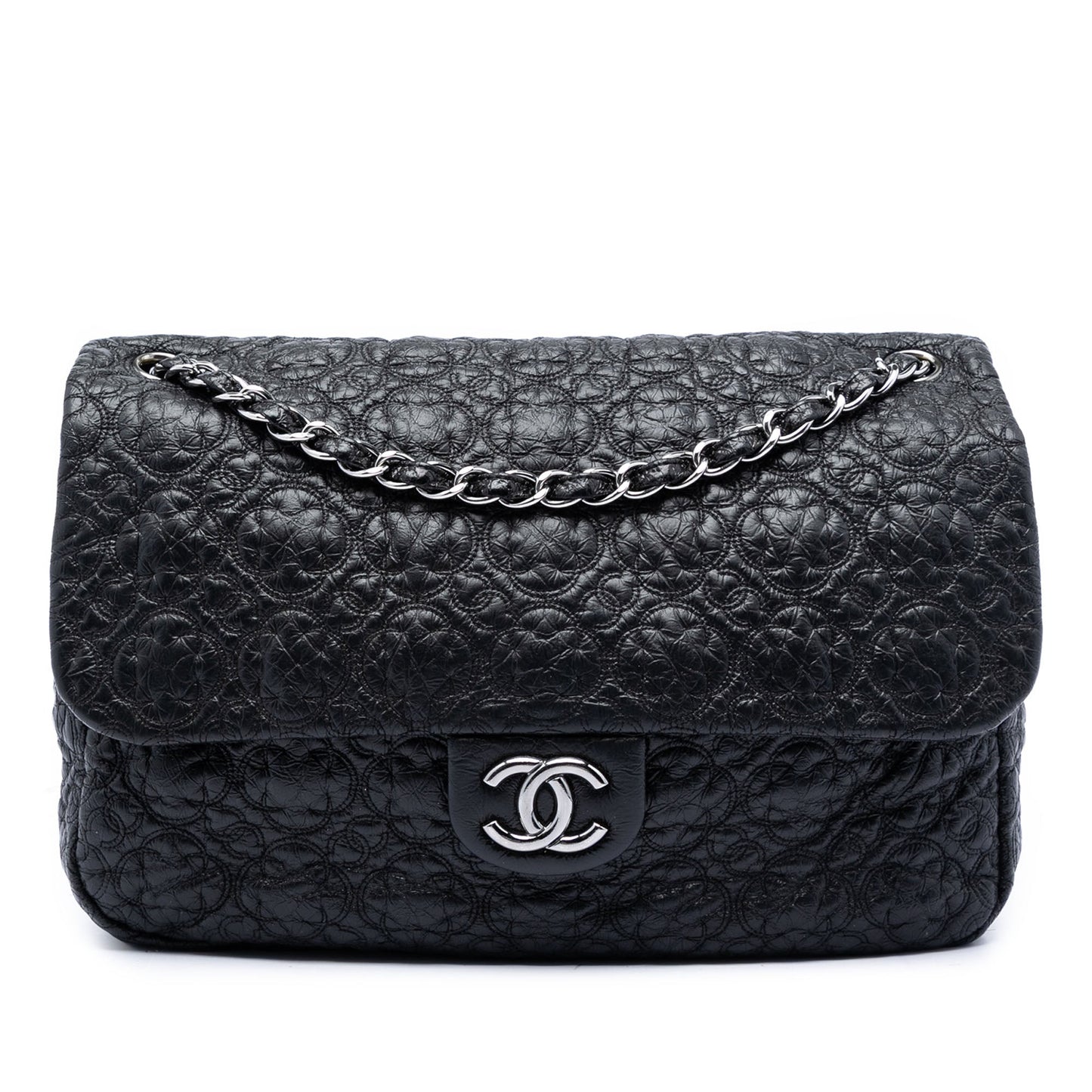 Chanel Jumbo Quilted Vinyl Rock In Moscow Single Flap