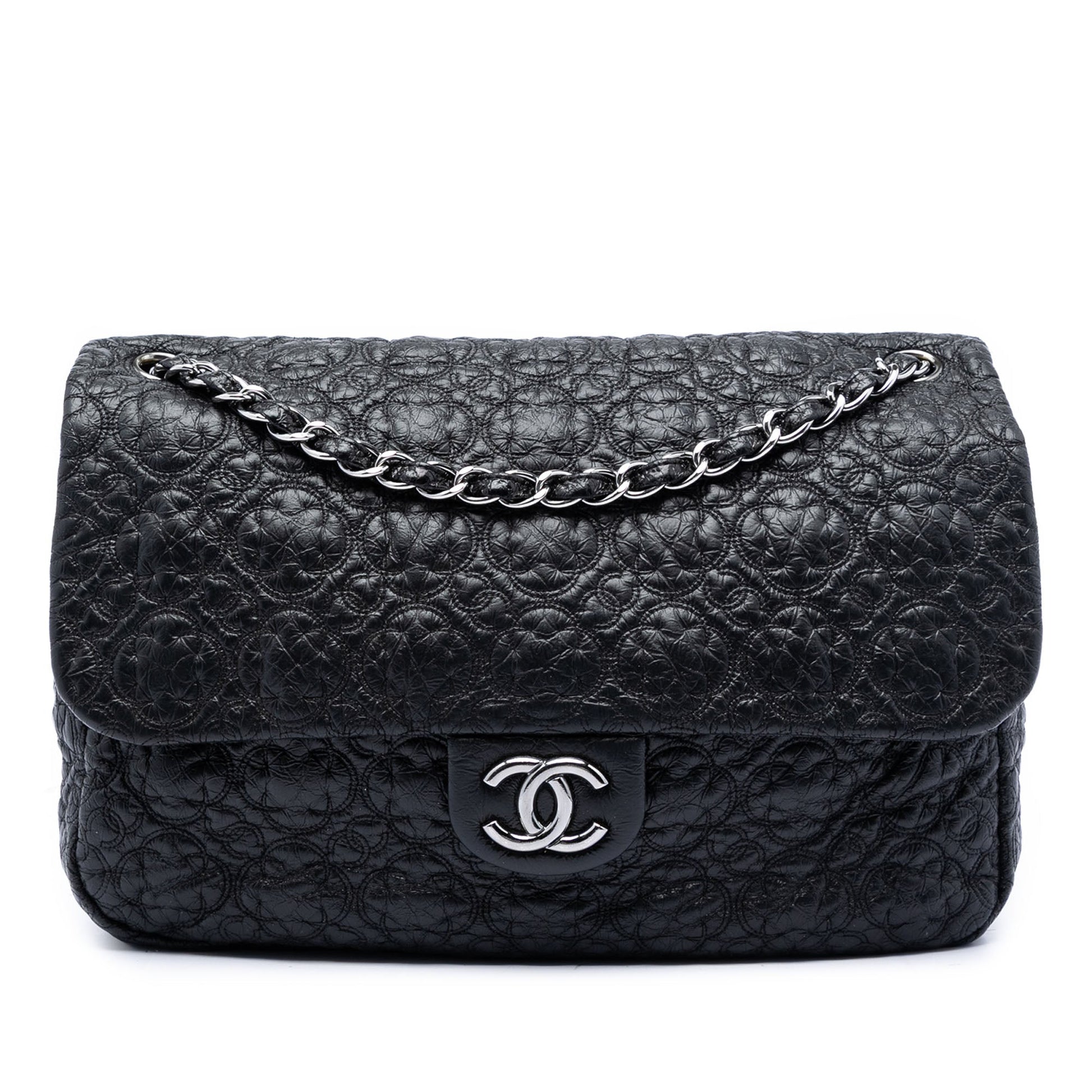 Chanel Jumbo Quilted Vinyl Rock In Moscow Single Flap