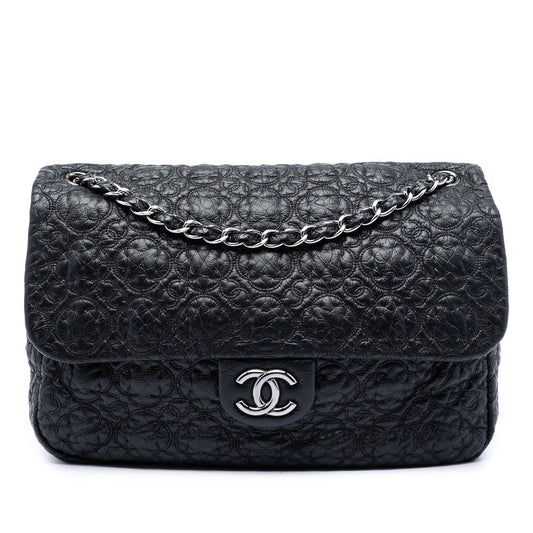 Chanel Jumbo Quilted Vinyl Rock In Moscow Single Flap