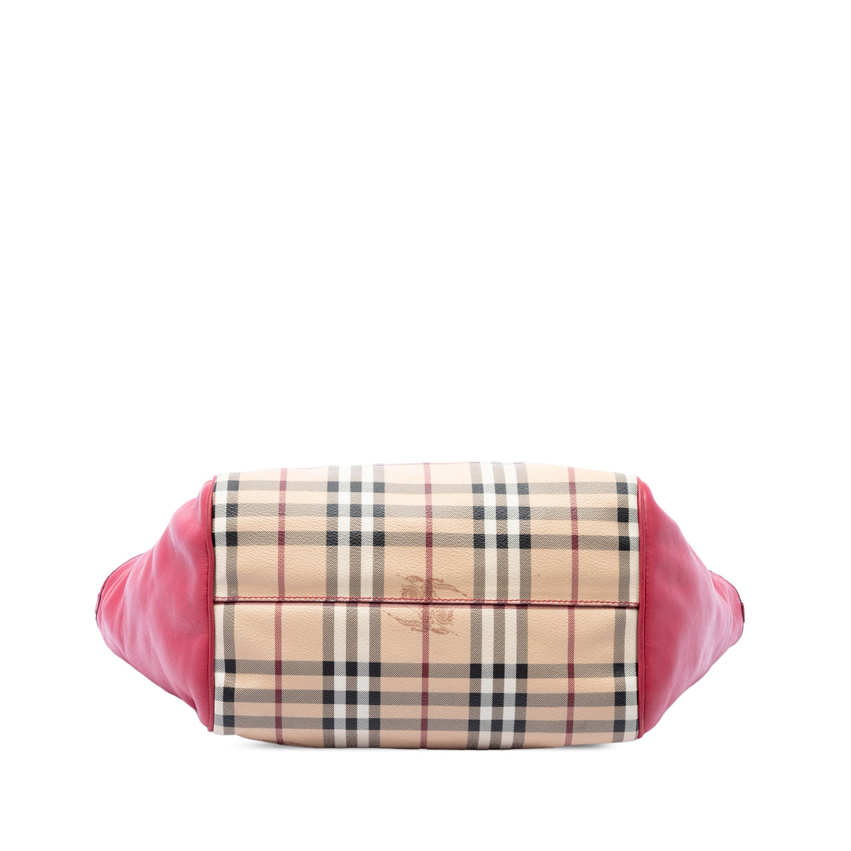 Burberry Small Haymarket Check Coated Canvas and Calfskin Canterbury Tote