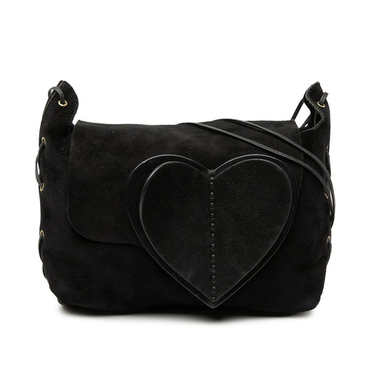 Suede Heart Crossbody