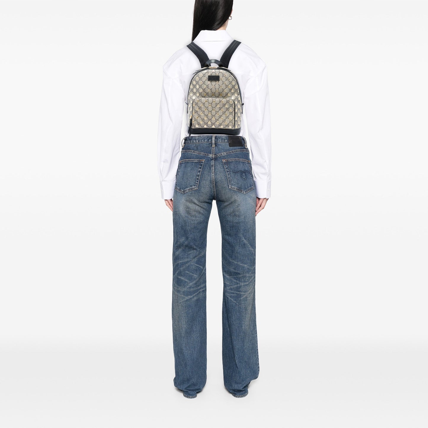 Gucci Small GG Supreme Bee Backpack