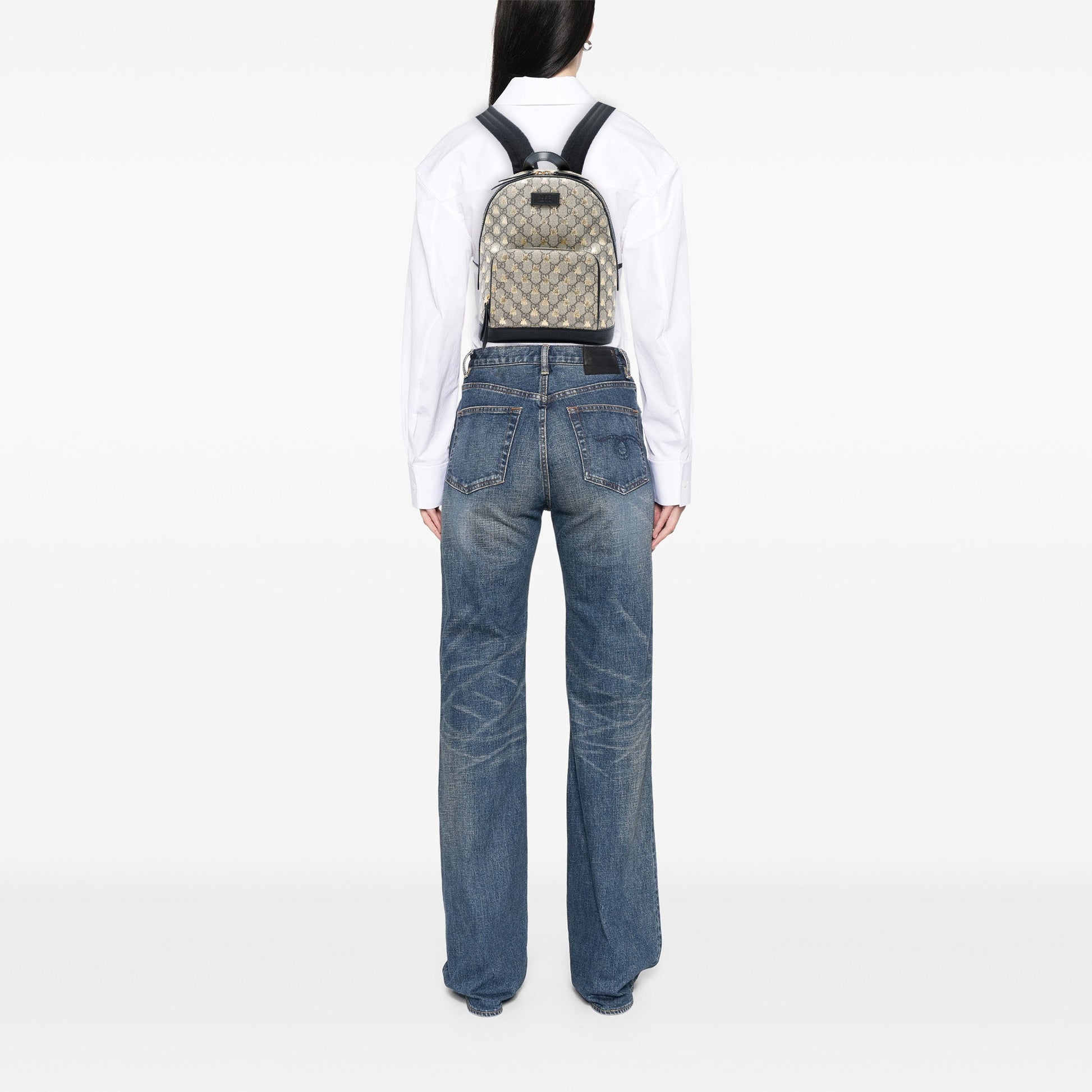 Gucci Small GG Supreme Bee Backpack