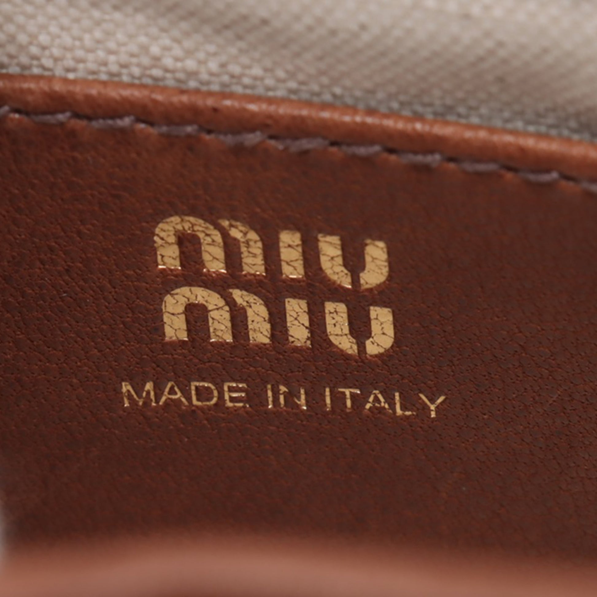 Miu Miu Nappa Bucket Bag