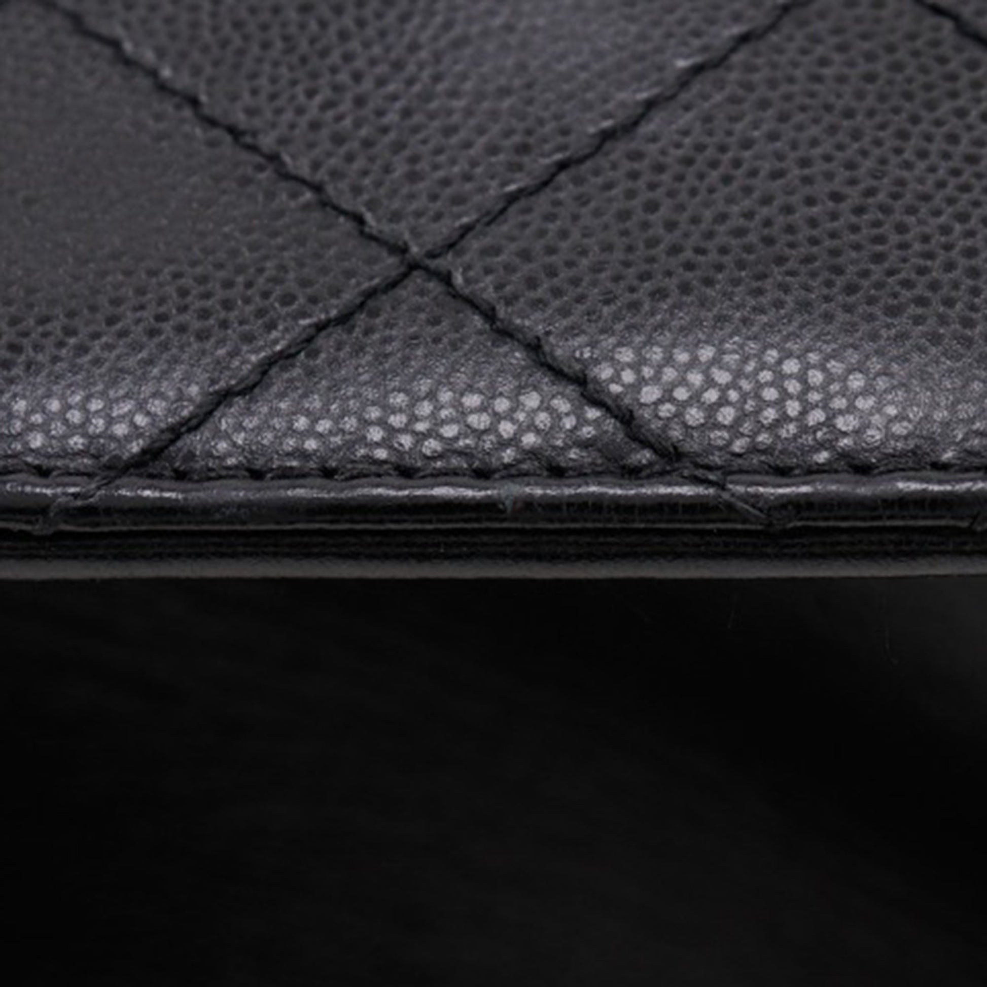 Chanel Quilted Caviar Chain Tote