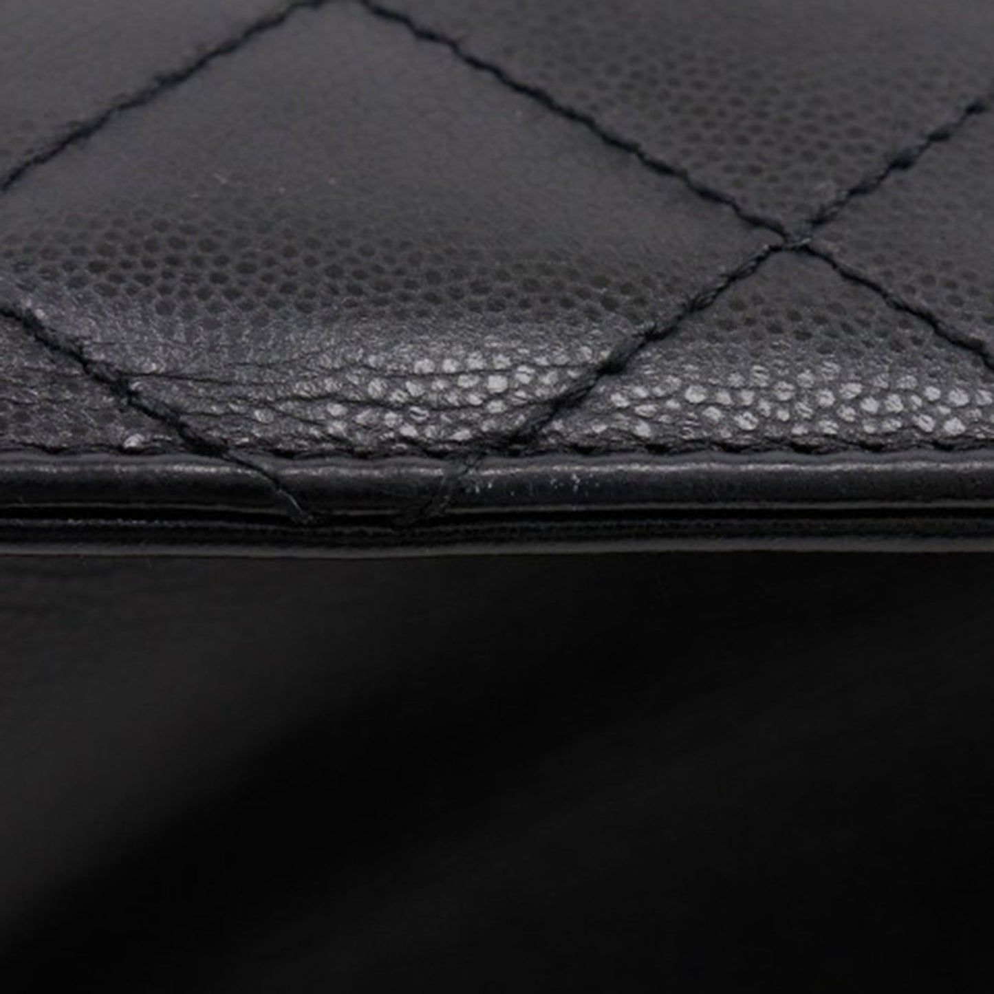 Chanel Quilted Caviar Chain Tote