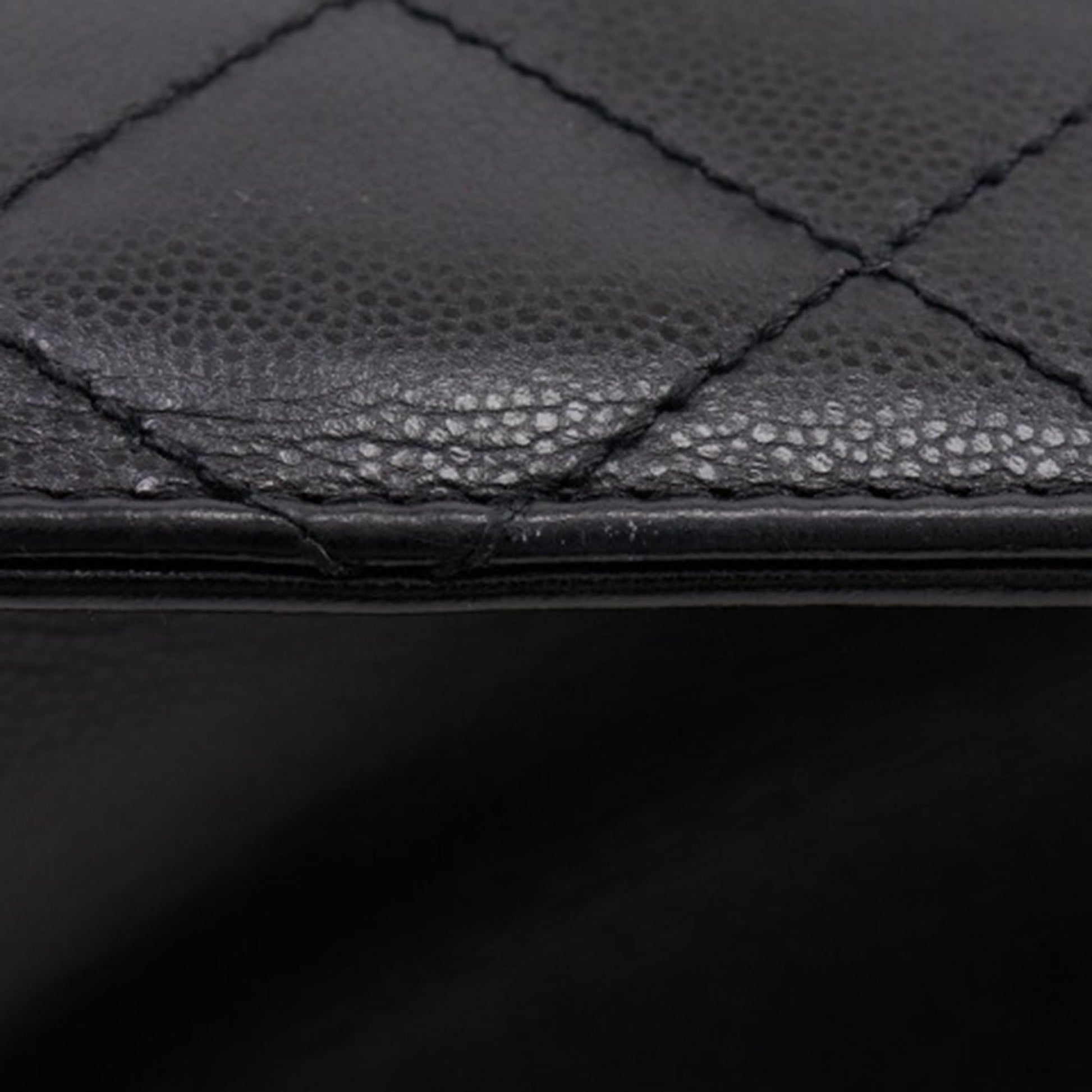 Chanel Quilted Caviar Chain Tote