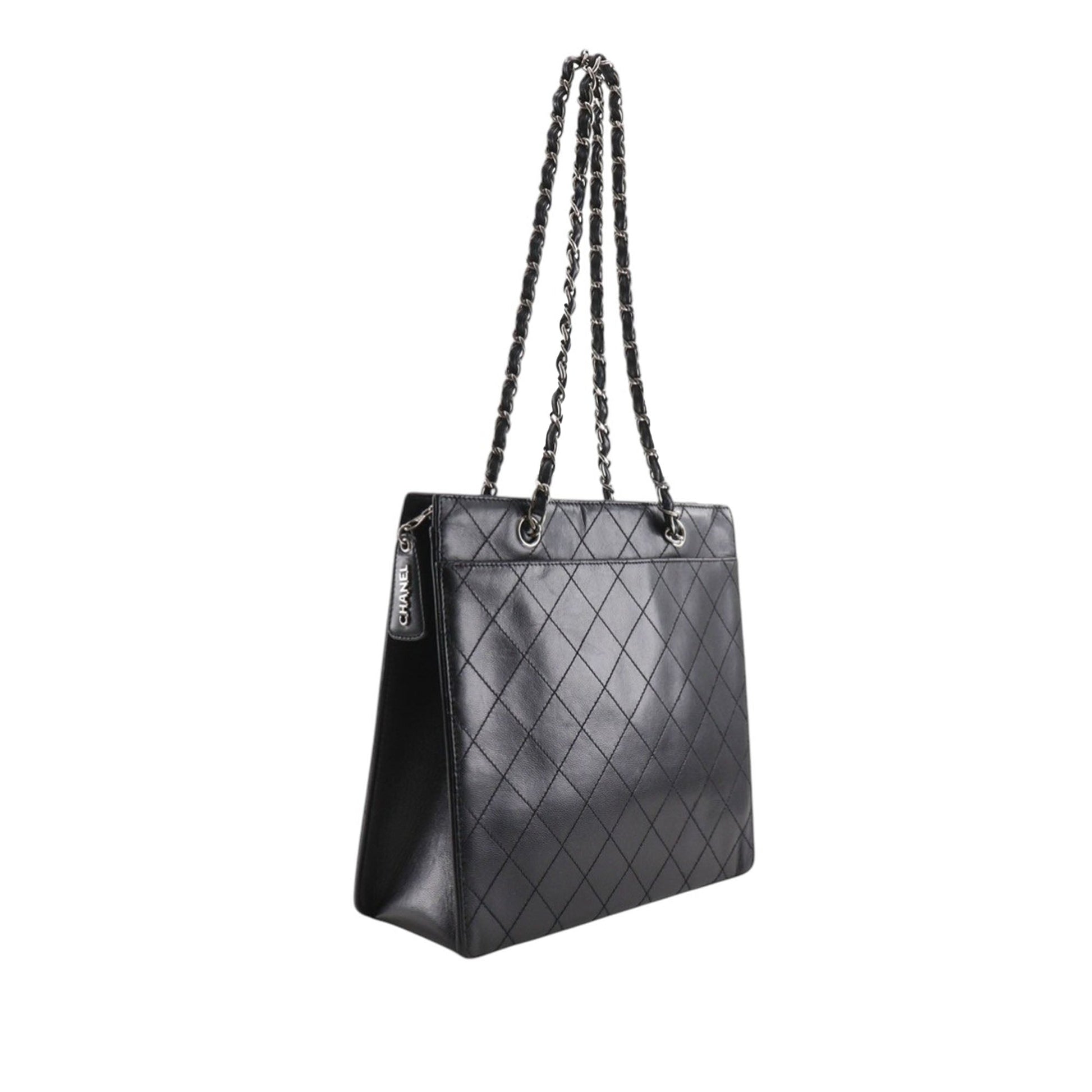 Chanel Quilted Caviar Chain Tote