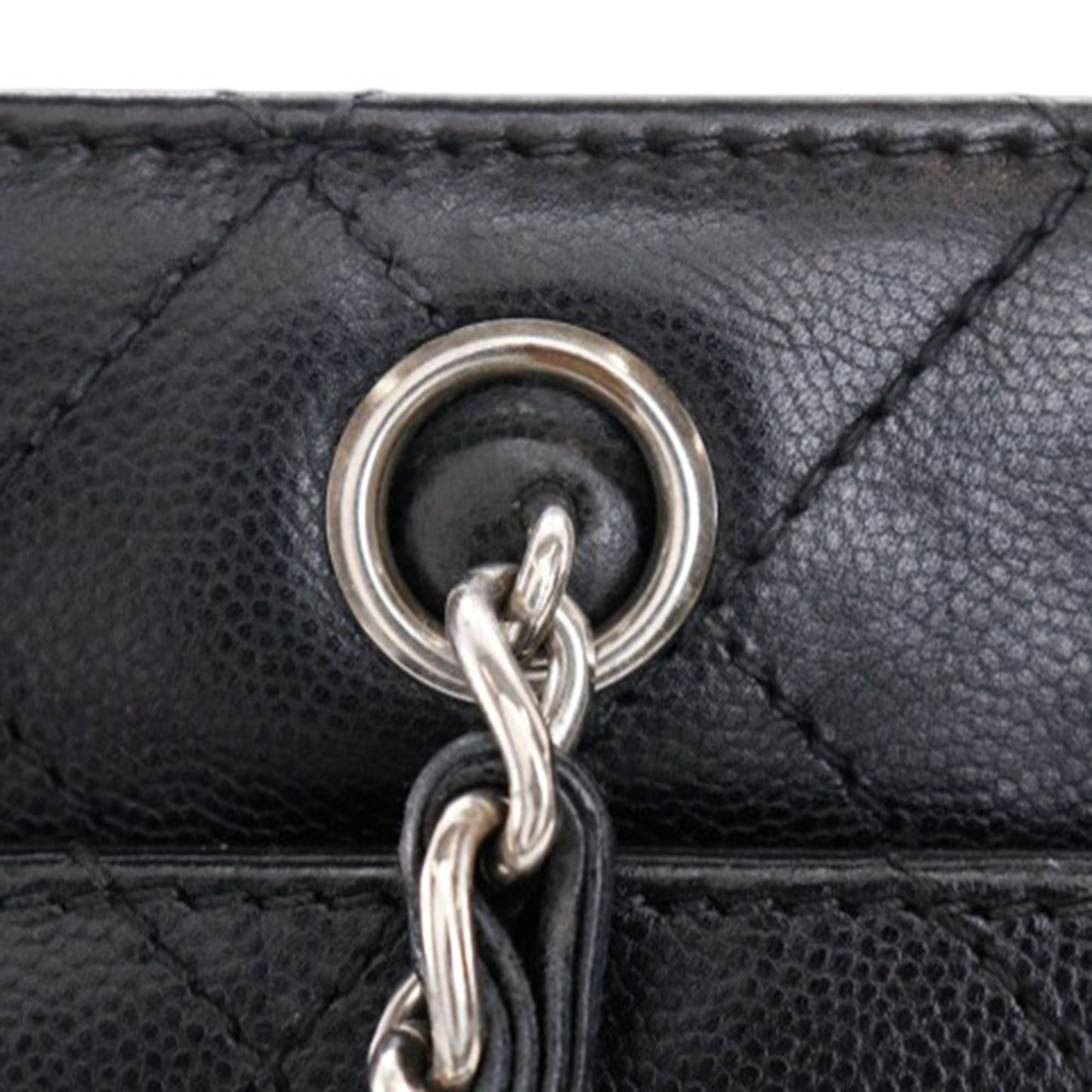 Chanel Quilted Caviar Chain Tote