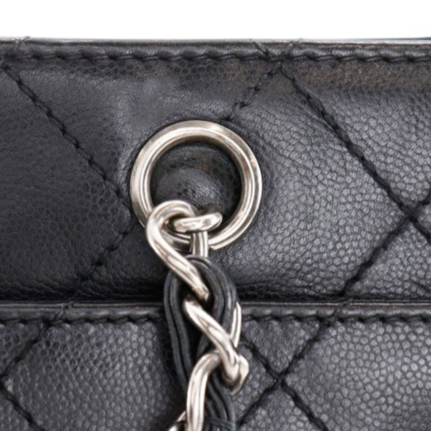 Chanel Quilted Caviar Chain Tote