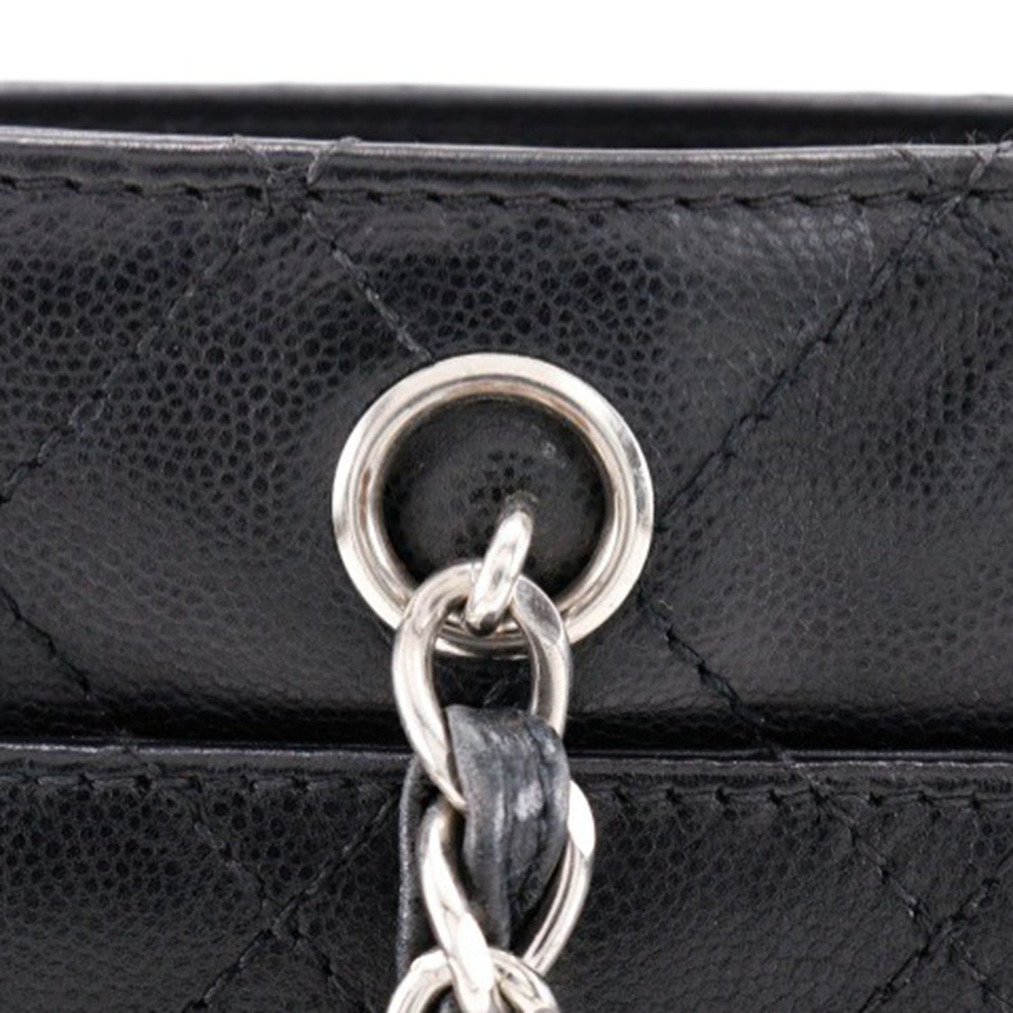 Chanel Quilted Caviar Chain Tote