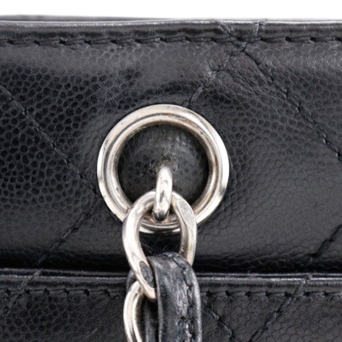 Chanel Quilted Caviar Chain Tote