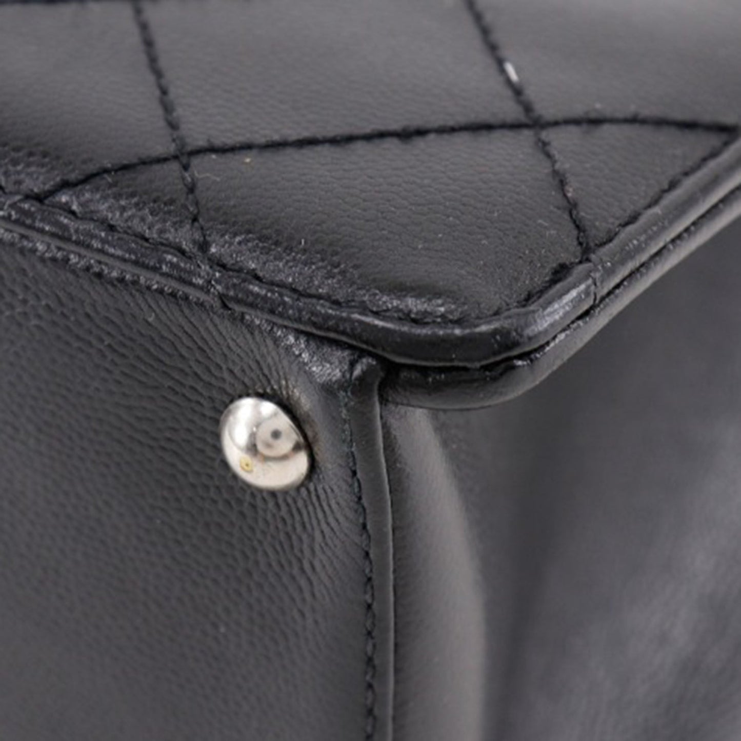 Chanel Quilted Caviar Chain Tote
