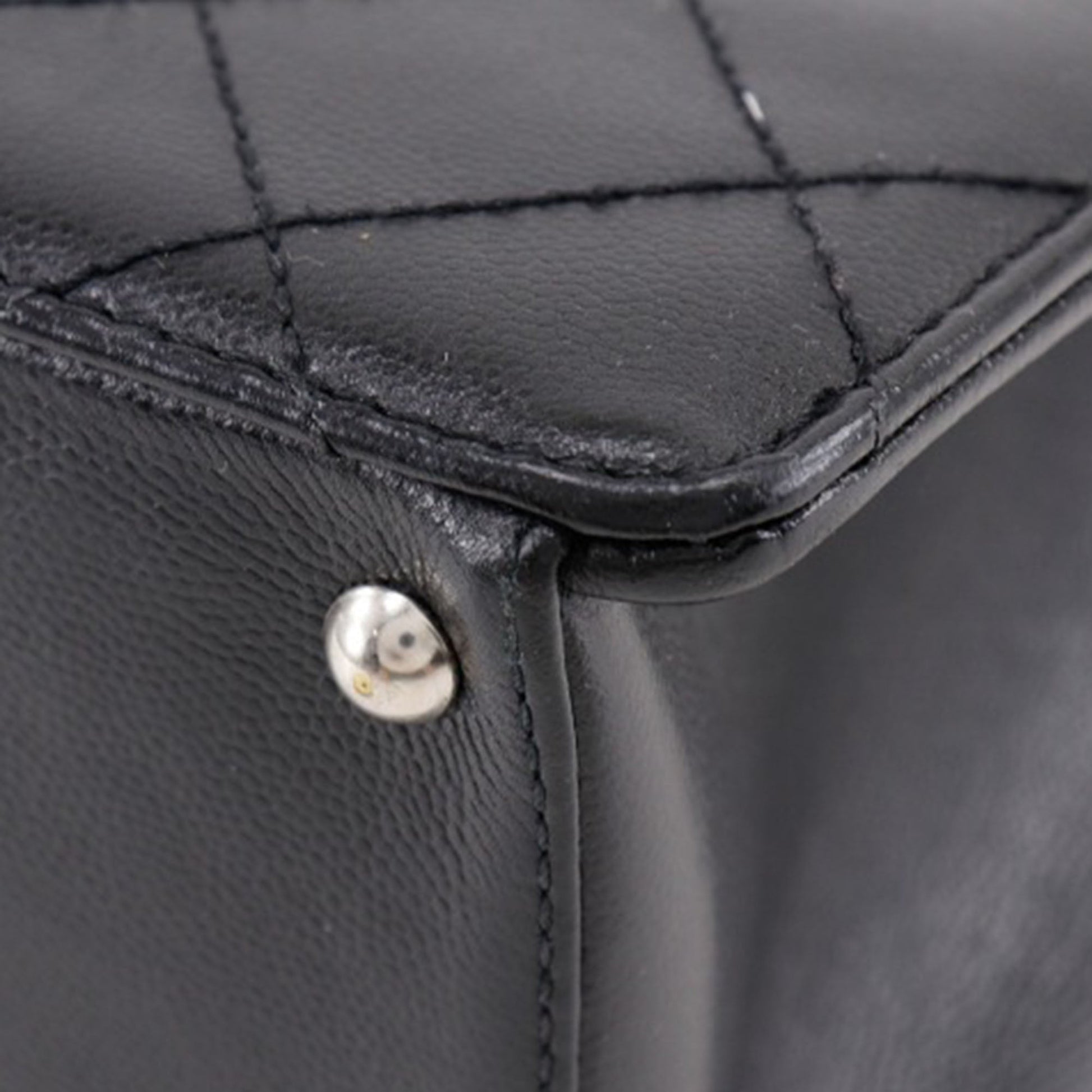 Chanel Quilted Caviar Chain Tote