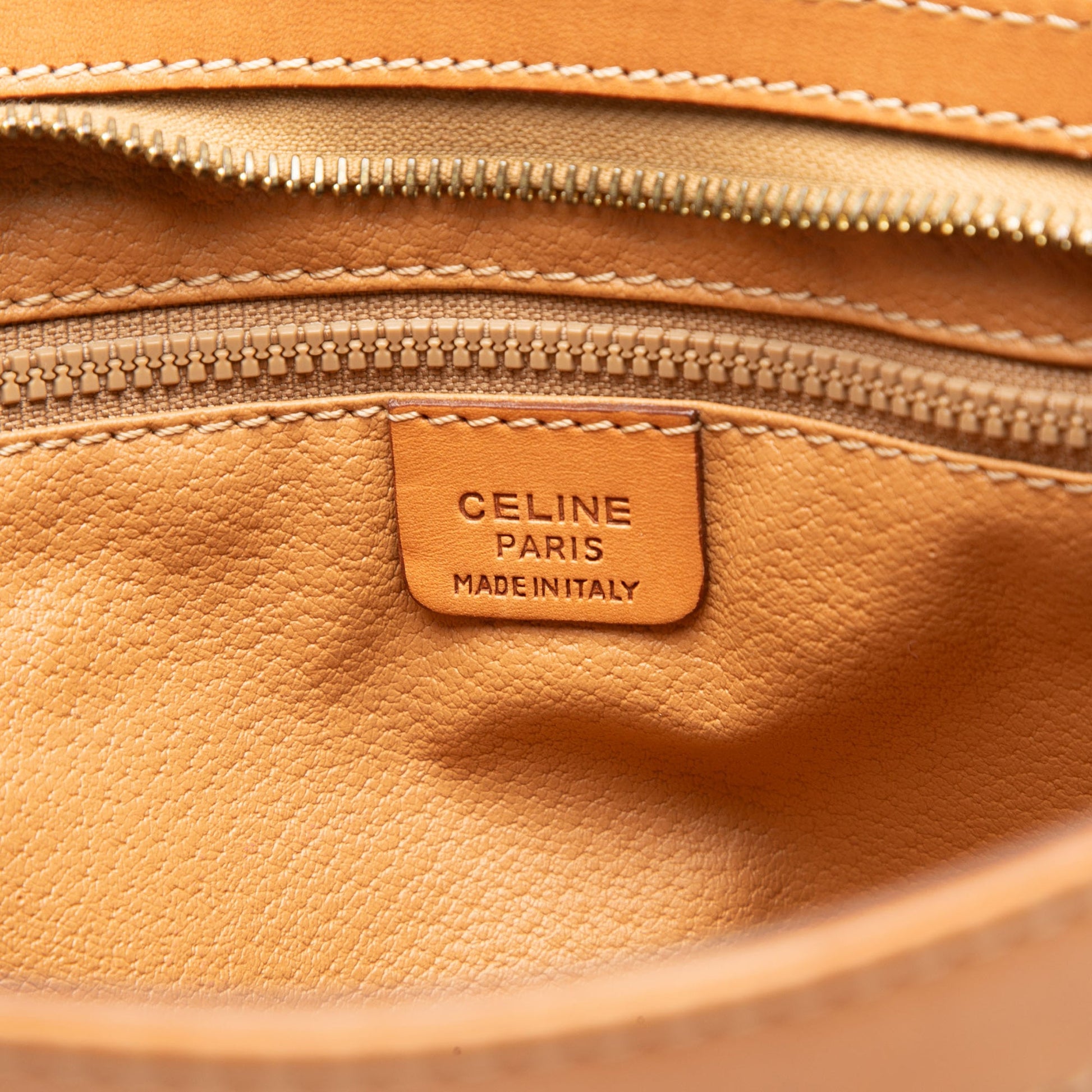 Celine Macadam Coated Canvas Clutch