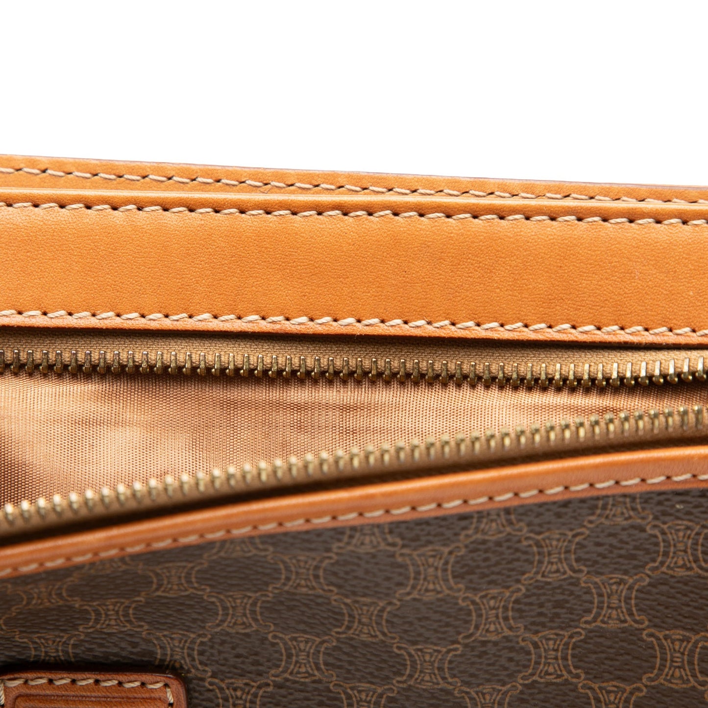 Celine Macadam Coated Canvas Clutch