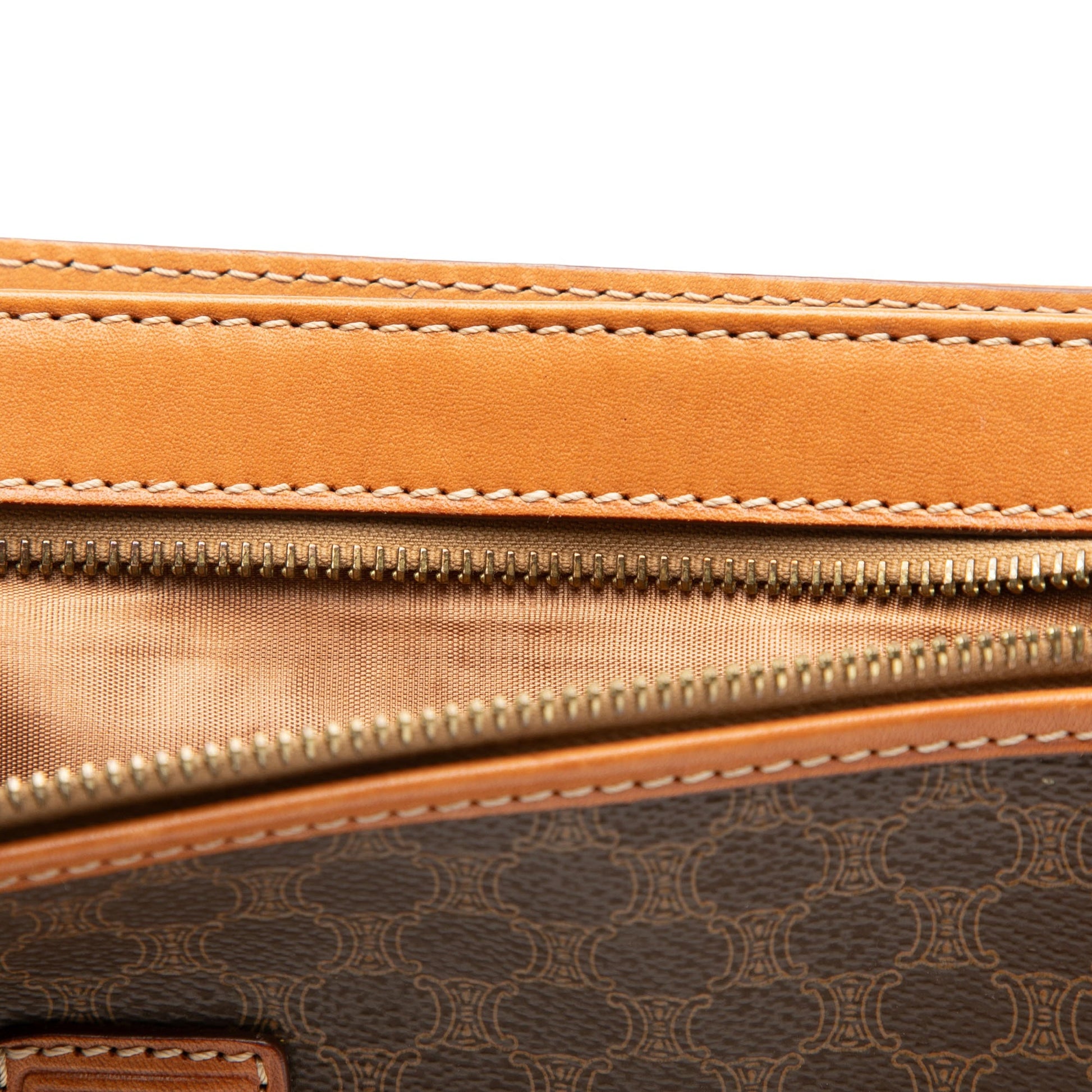 Celine Macadam Coated Canvas Clutch