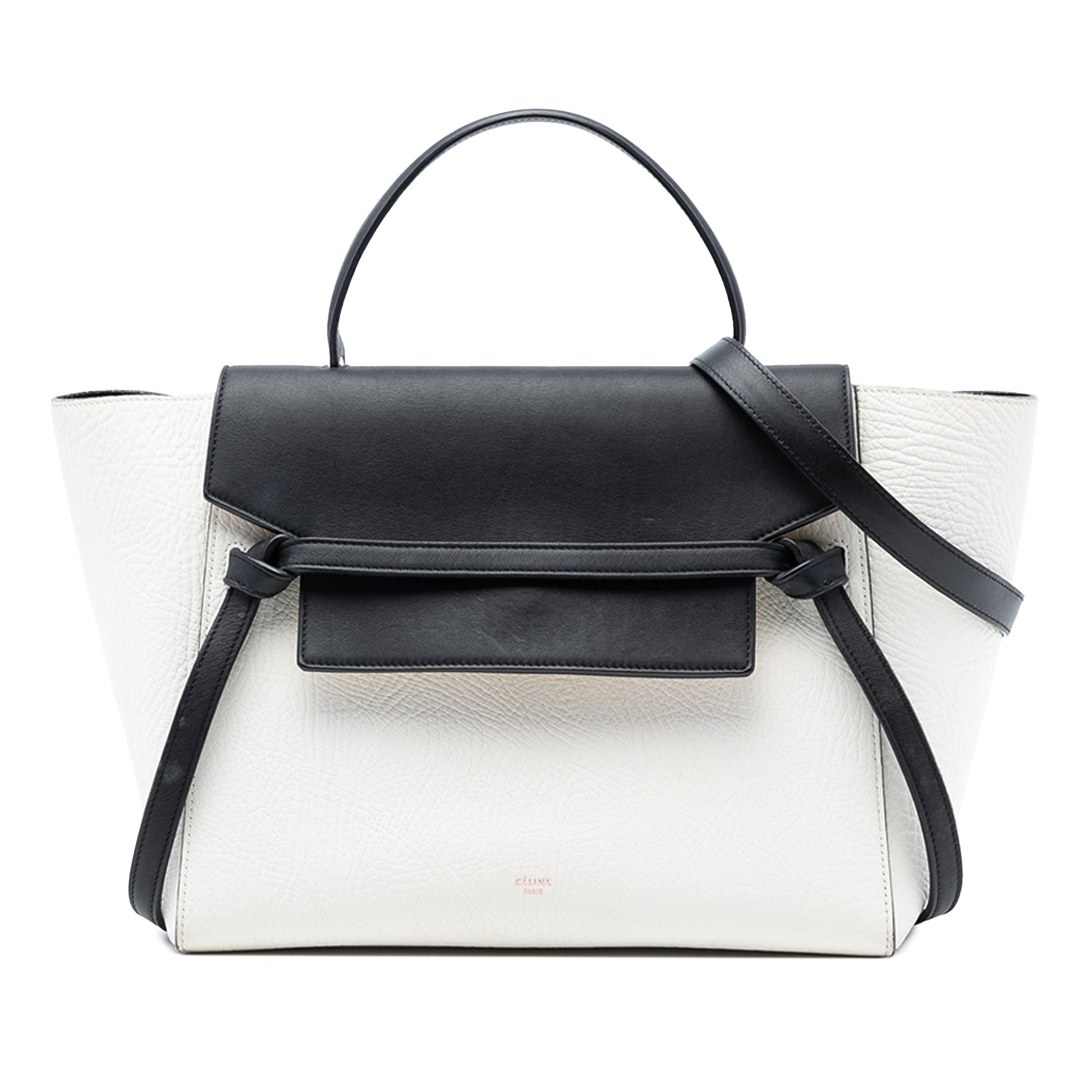 Celine Mini Bicolor Grained Calfskin Belt Bag