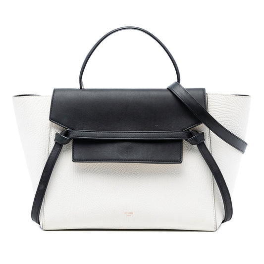 Celine Mini Bicolor Grained Calfskin Belt Bag