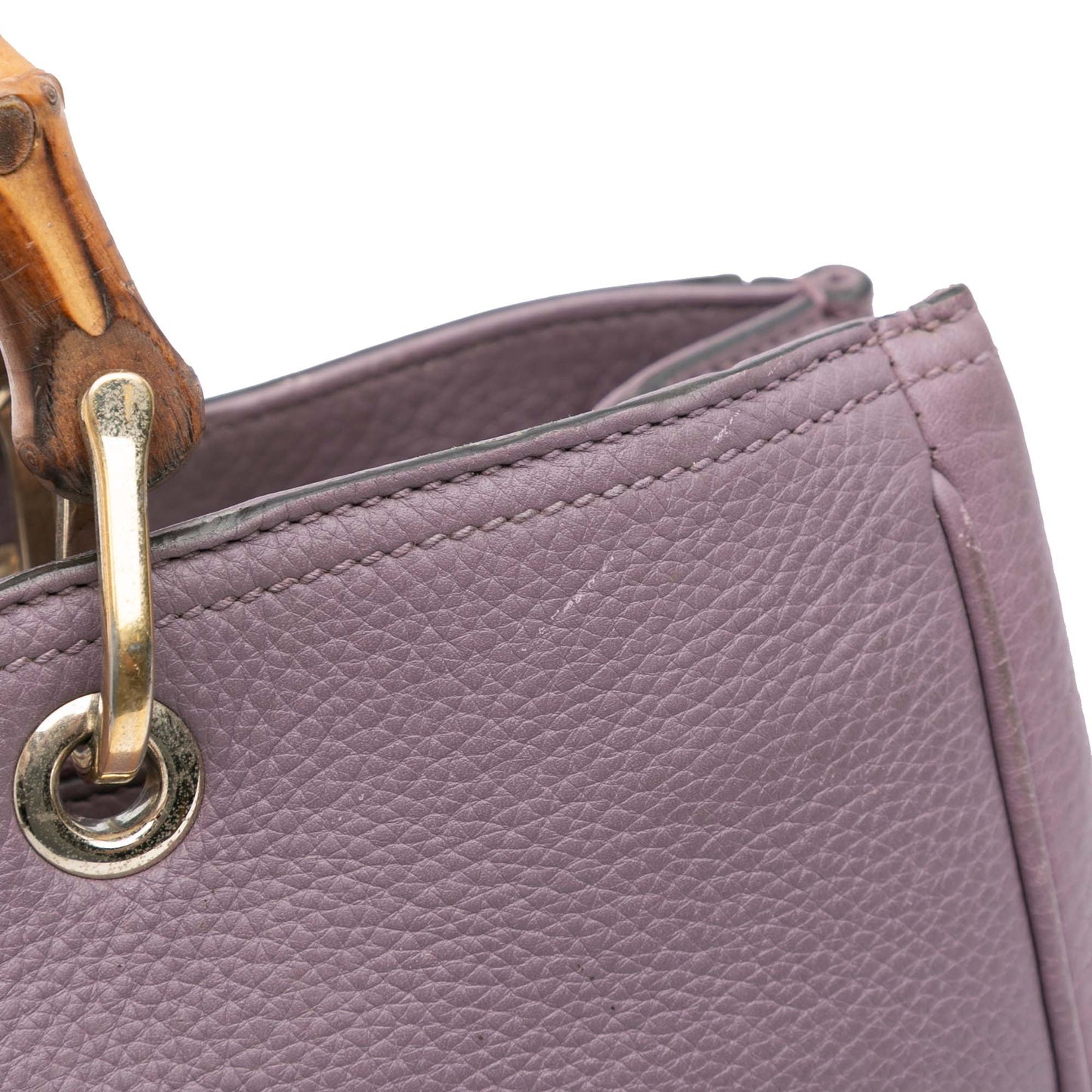 Gucci Medium Calfskin Bamboo Shopper Satchel