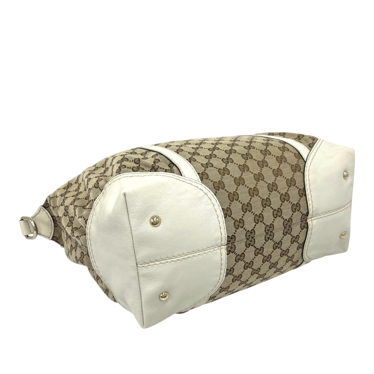 Gucci GG Canvas Horsebit Nail Boston Bag