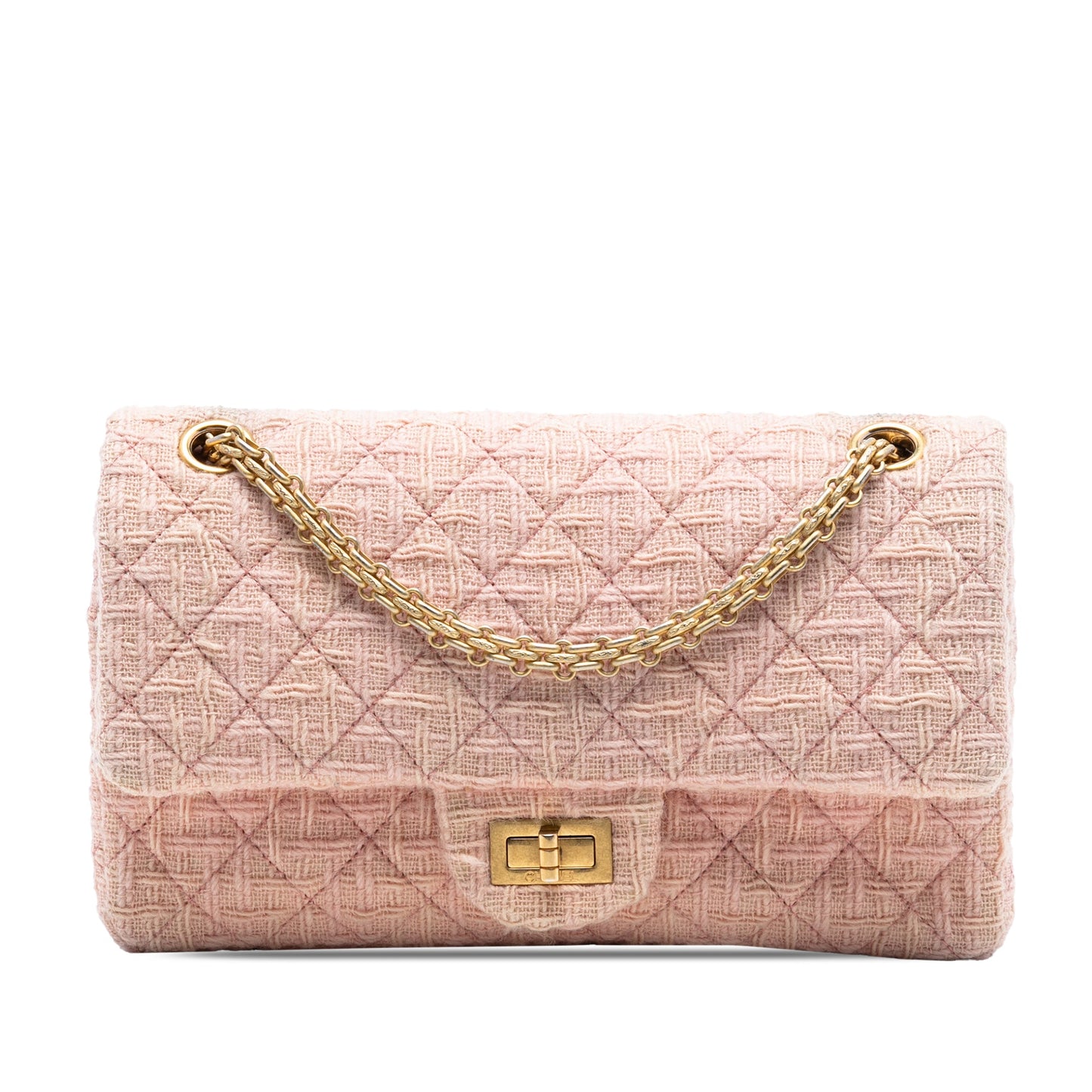 Chanel Quilted Tweed Reissue 2.55 Double Flap 225