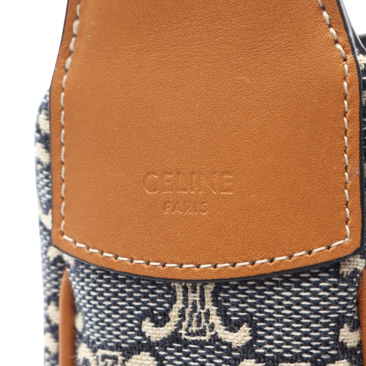 Celine Large Triomphe Coated Canvas Lulu Hobo