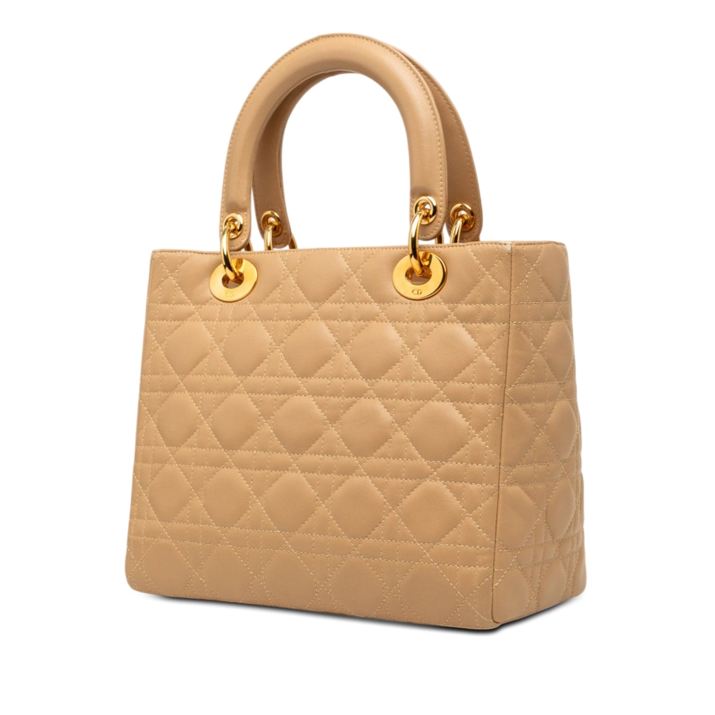 Dior Medium Lambskin Cannage Lady Dior
