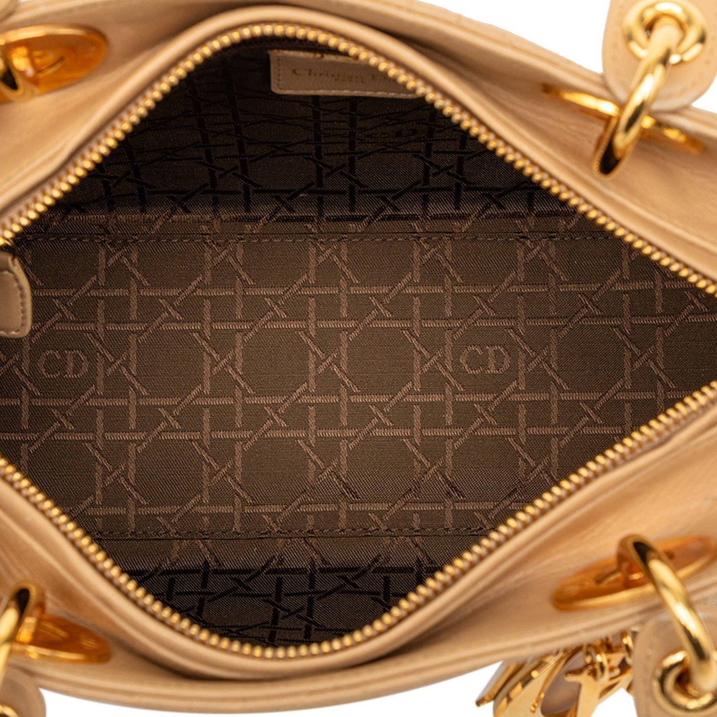 Dior Medium Lambskin Cannage Lady Dior