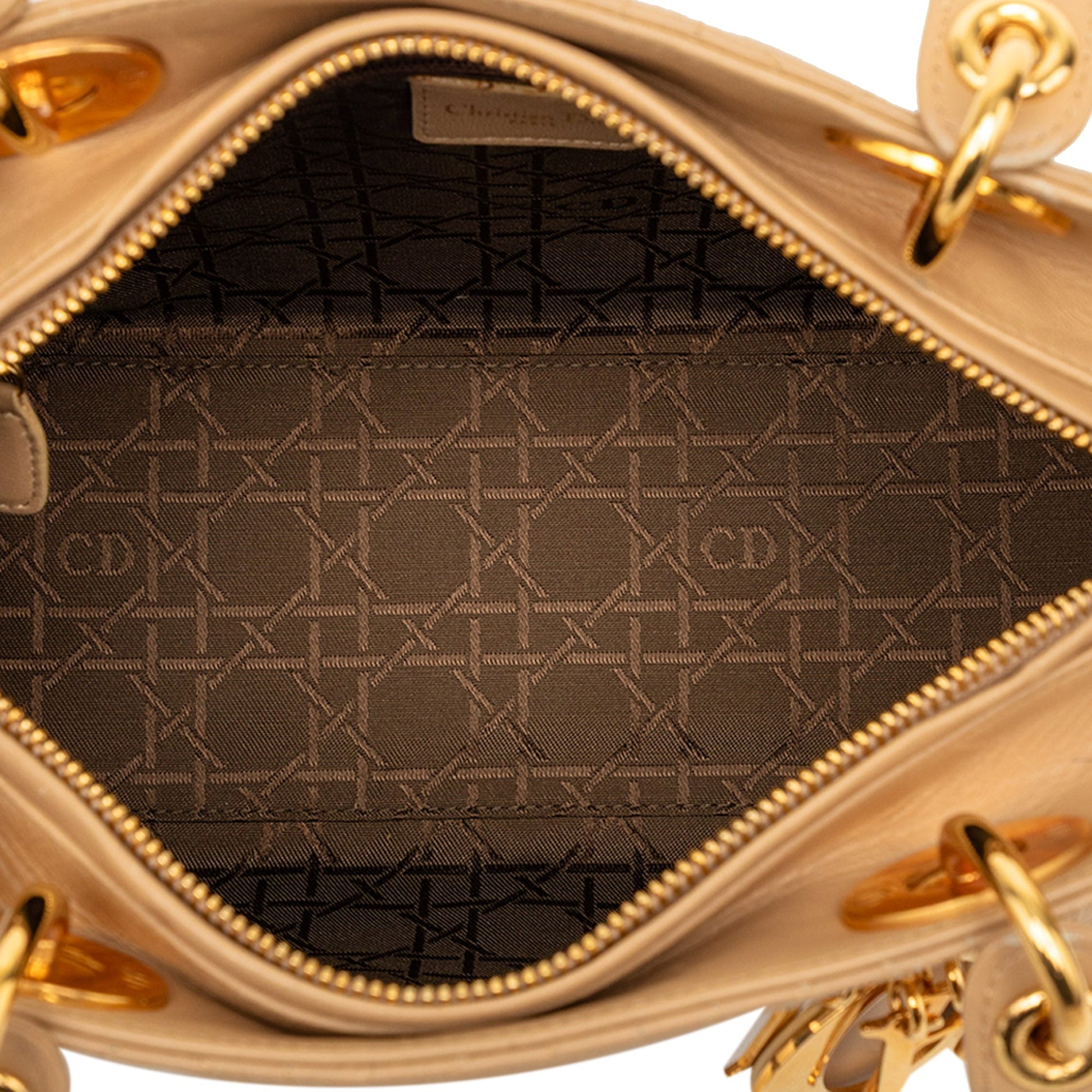 Dior Medium Lambskin Cannage Lady Dior