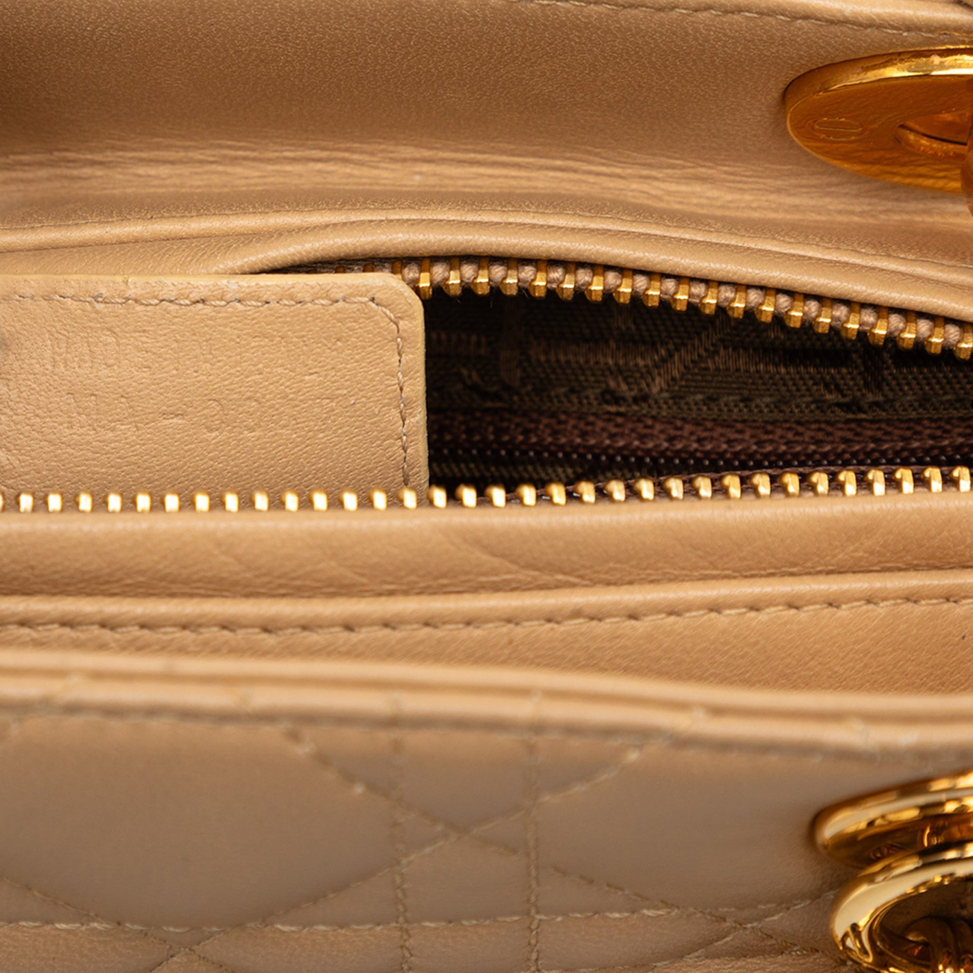 Dior Medium Lambskin Cannage Lady Dior