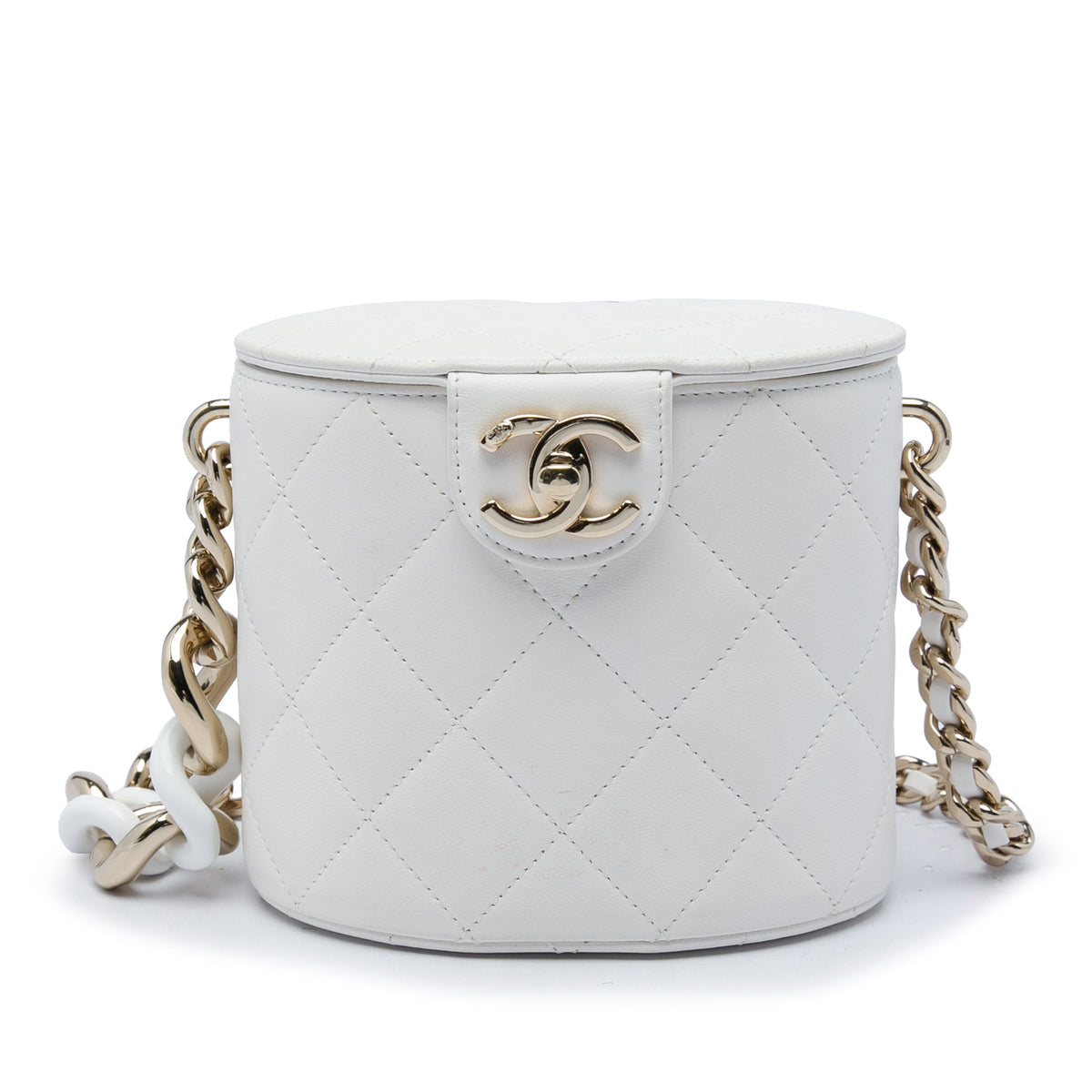Chanel CC Lambskin Elegant Chain Vanity Case