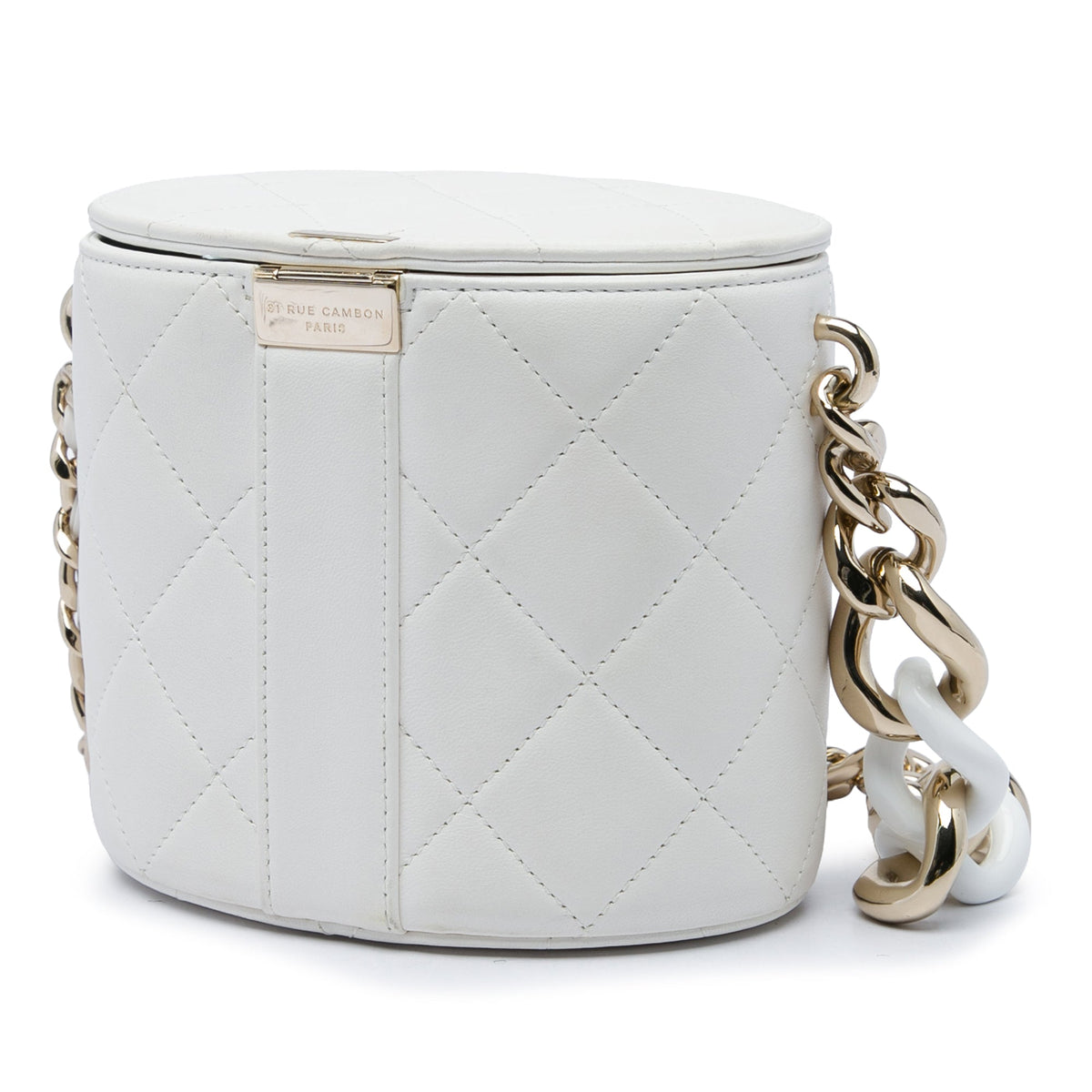 Chanel CC Lambskin Elegant Chain Vanity Case