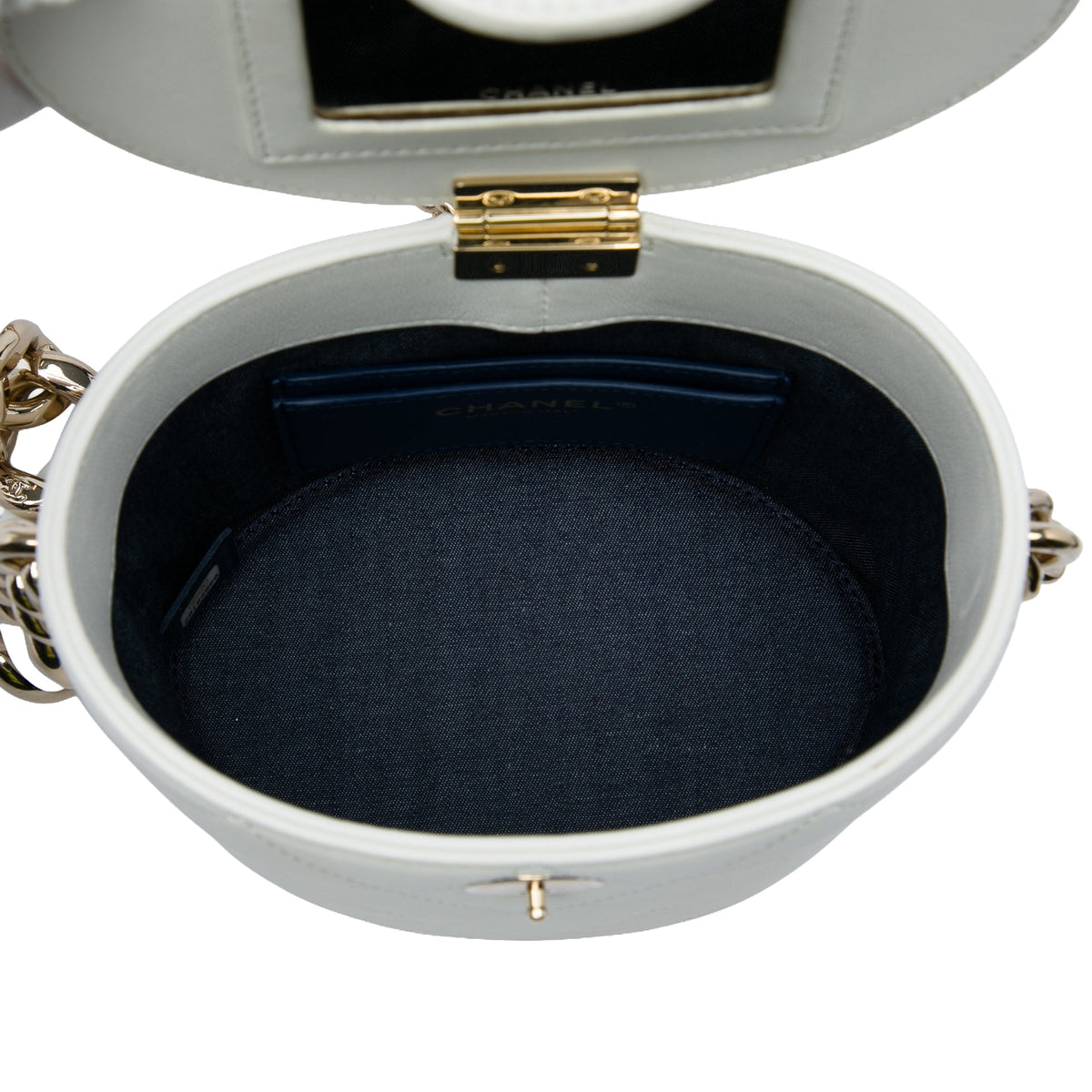 Chanel CC Lambskin Elegant Chain Vanity Case