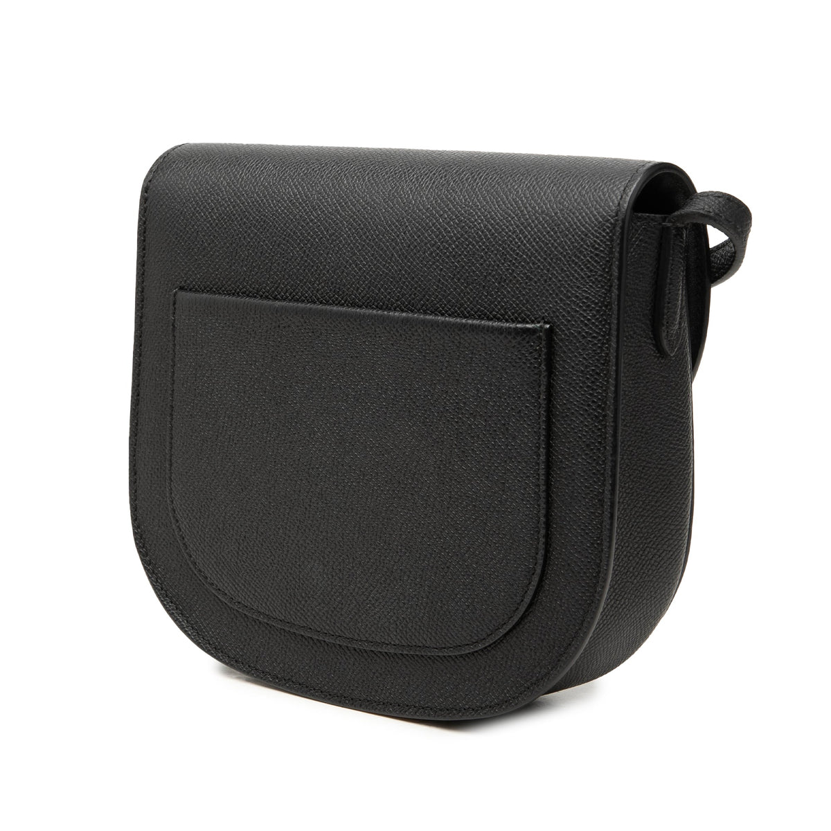 Celine Small Grained Calfskin Trotteur Crossbody — Black