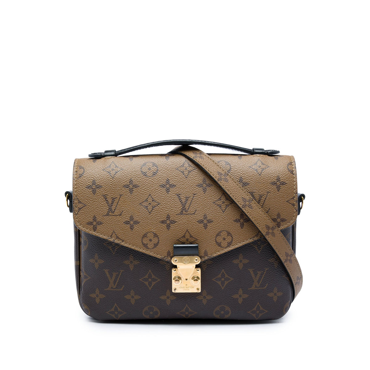 Louis Vuitton Monogram Reverse Pochette Metis — Brown