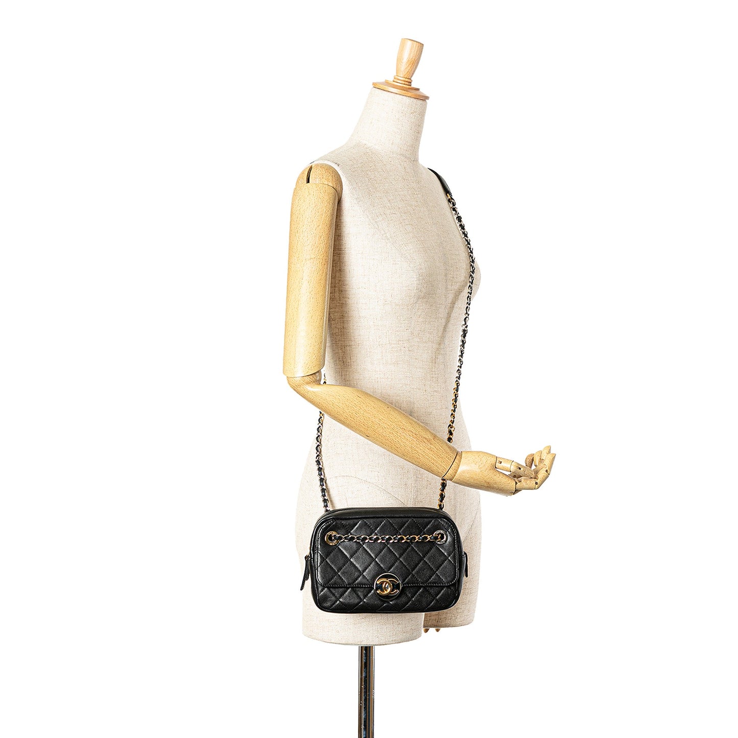 Chanel CC Quilted Lambskin Chain Camera Bag
