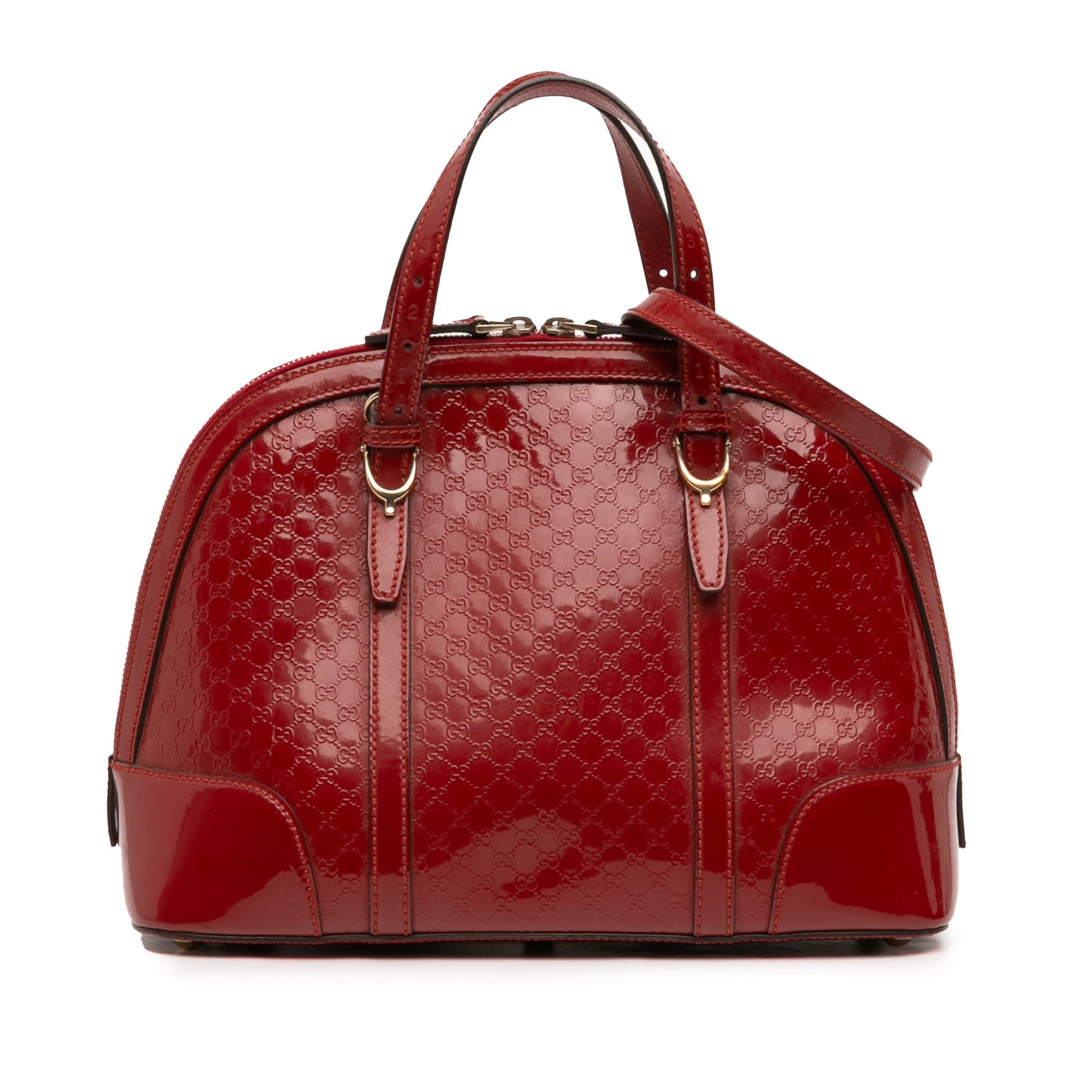 Gucci Small Microguccissima Patent Nice Dome Satchel