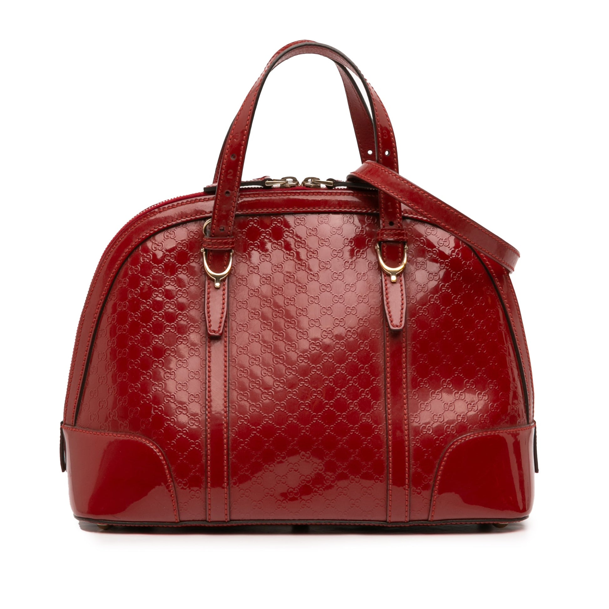 Gucci Small Microguccissima Patent Nice Dome Satchel