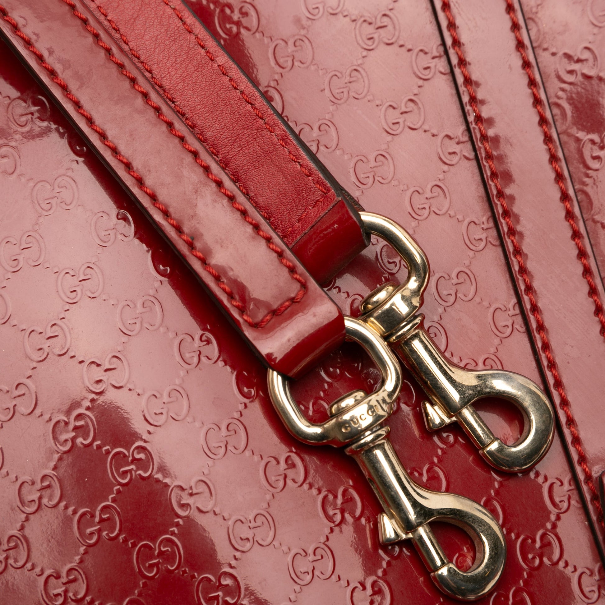 Gucci Small Microguccissima Patent Nice Dome Satchel
