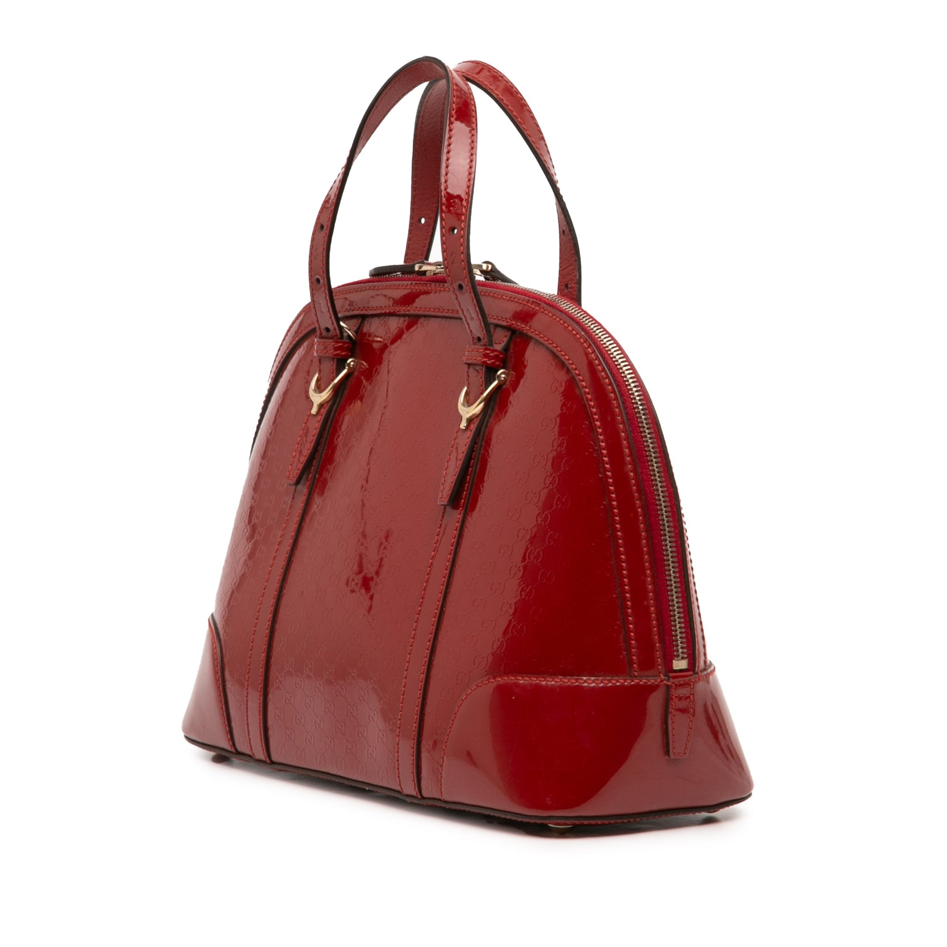 Gucci Small Microguccissima Patent Nice Dome Satchel