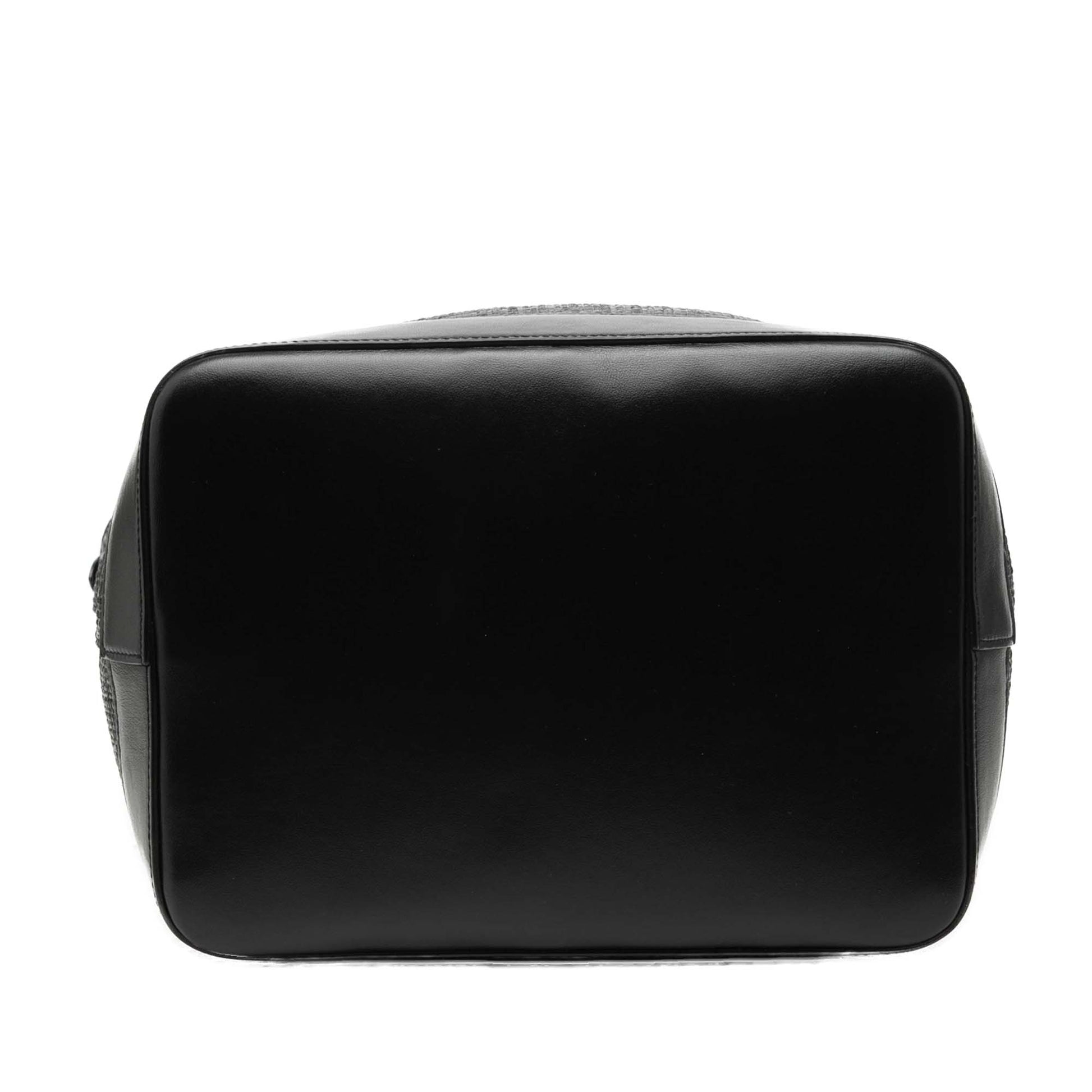 Saint Laurent Raffia Teddy Shopping Tote